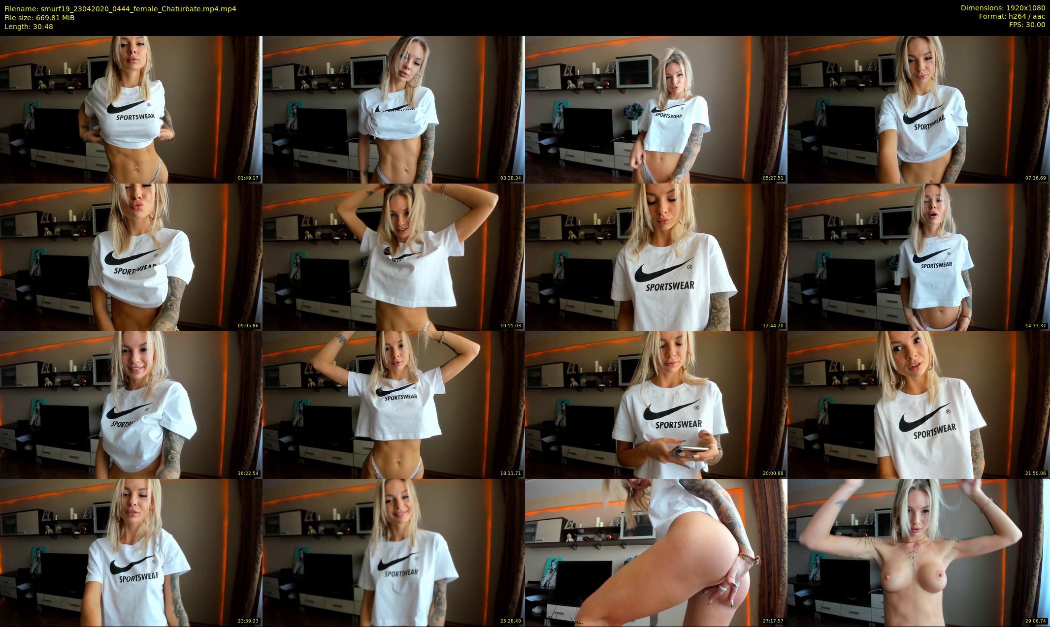 smurf19 — 31 minute Chaturbate female cam show recording, 1080p, Apr 23, 2020