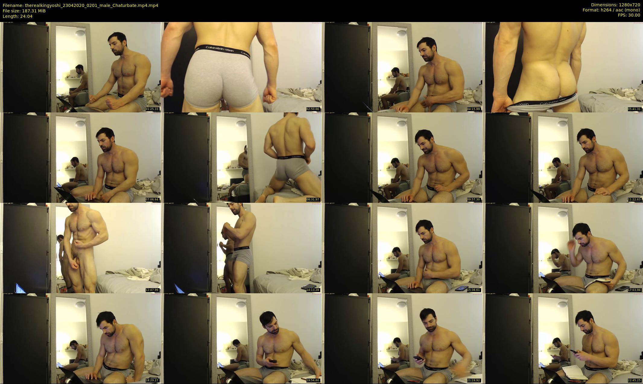 therealkingyoshi — 25 minute Chaturbate male cam show recording, 720p, Apr 23, 2020