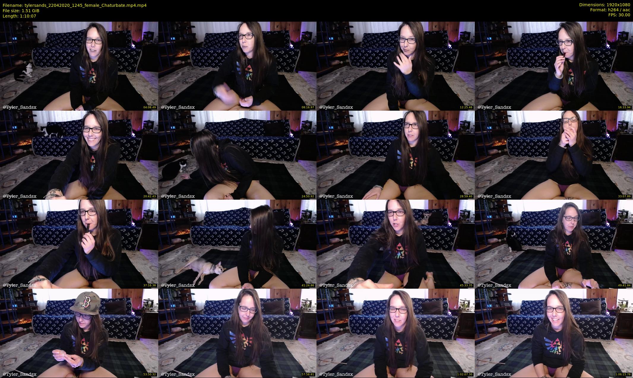 tylersands — 71 minute Chaturbate female cam show recording, 1080p, Apr 22, 2020