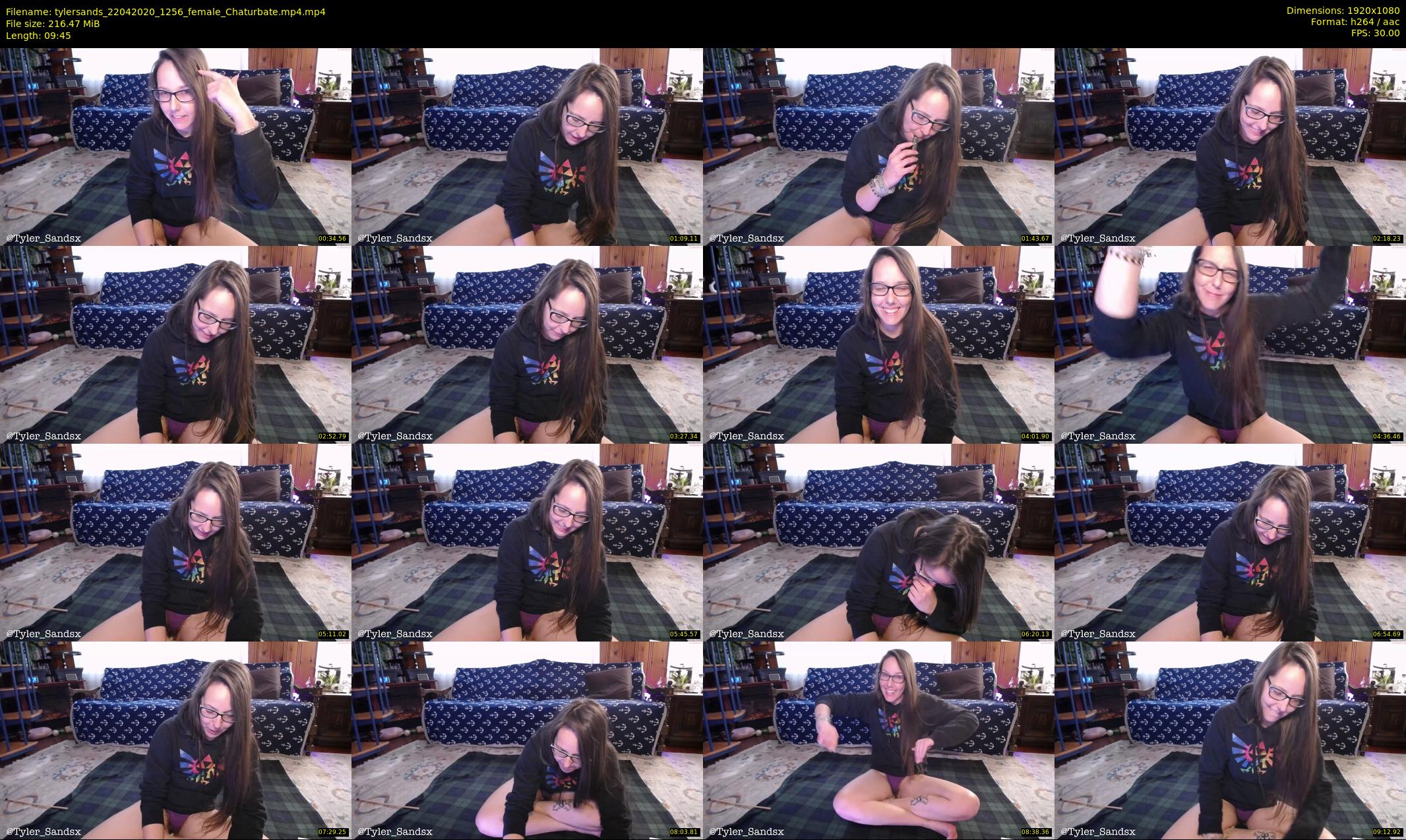 tylersands — 10 minute Chaturbate female cam show recording, 1080p, Apr 22, 2020