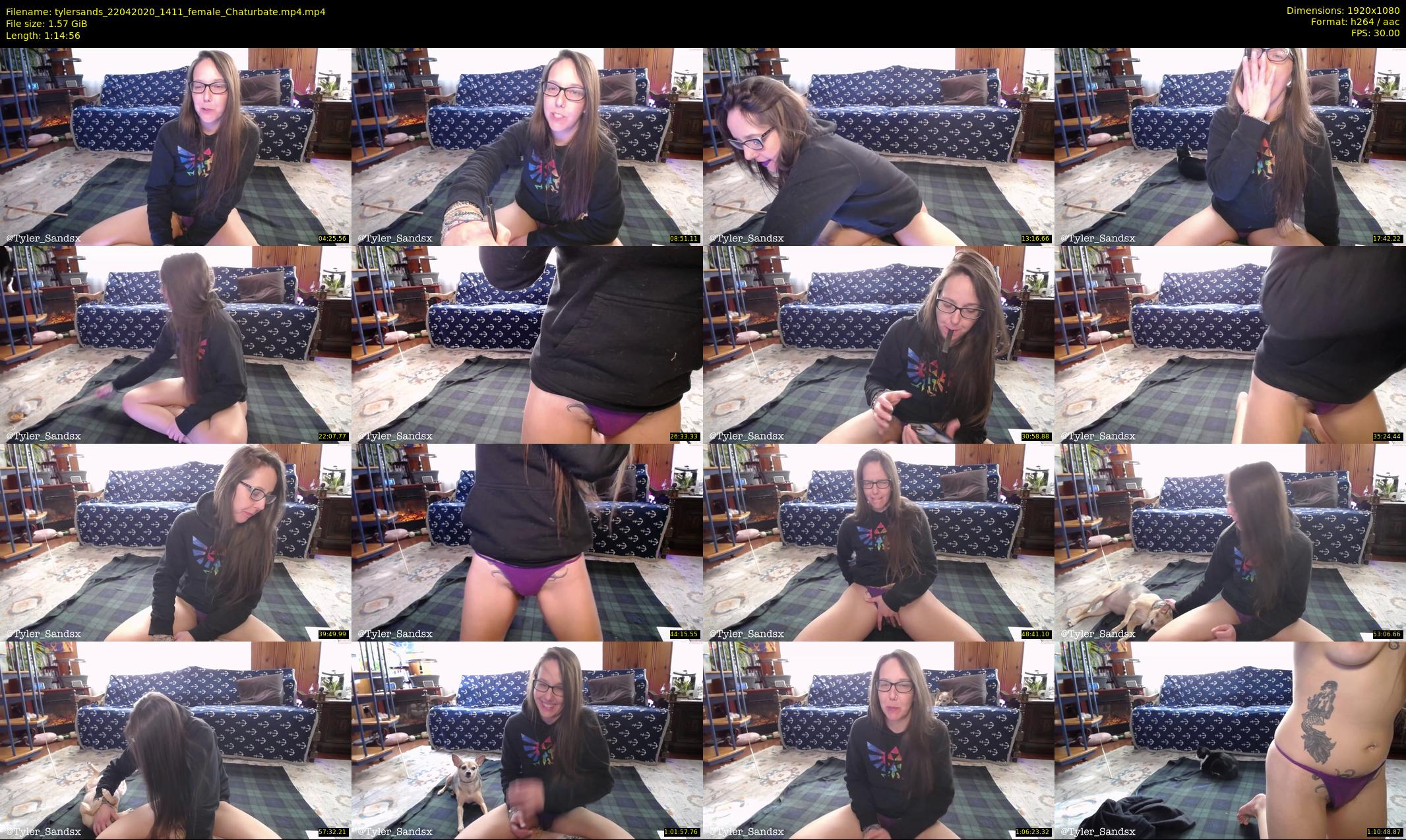 tylersands — 75 minute Chaturbate female cam show recording, 1080p, Apr 22, 2020
