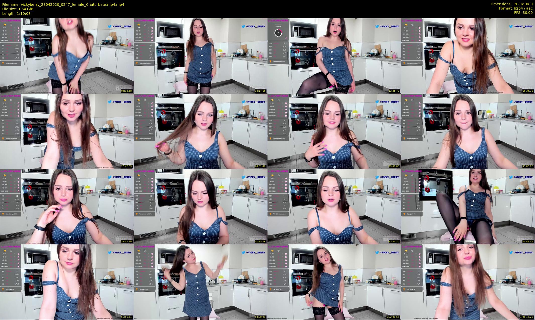 vickyberry — 71 minute Chaturbate female cam show recording, 1080p, Apr 23, 2020