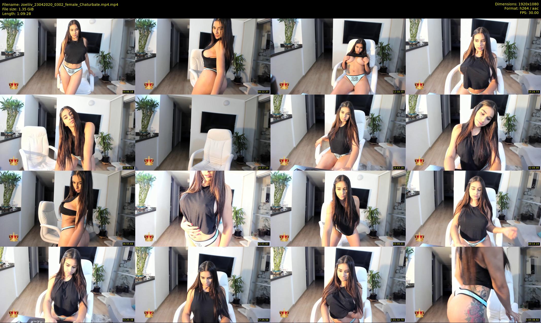 zoeliiv — 70 minute Chaturbate female cam show recording, 1080p, Apr 23, 2020