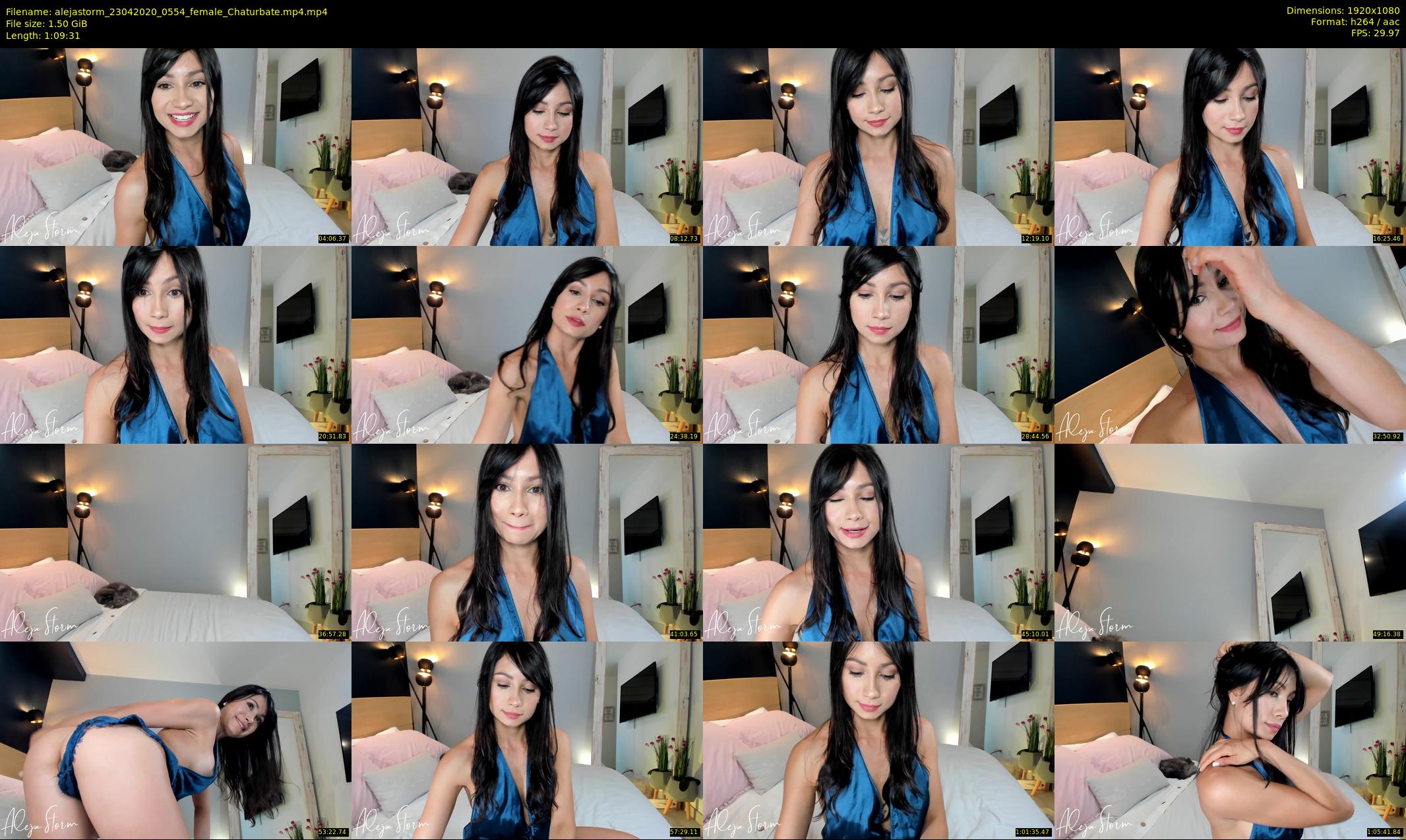 alejastorm — 70 minute Chaturbate female cam show recording, 1080p, Apr 23, 2020
