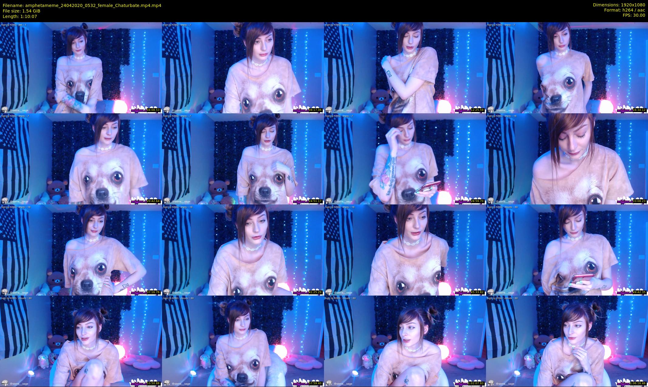 amphetameme — 71 minute Chaturbate female cam show recording, 1080p, Apr 24, 2020