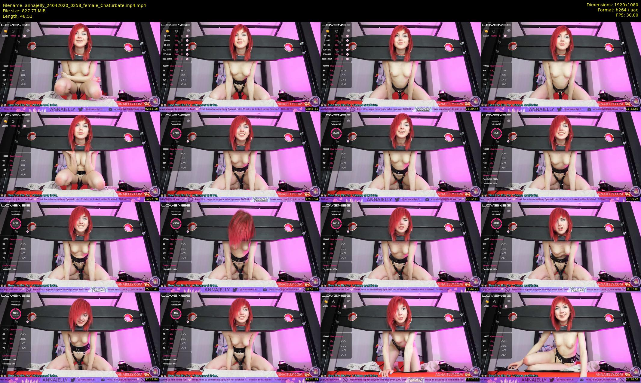 annajelly — 49 minute Chaturbate couple cam show recording, 1080p, Apr 24, 2020