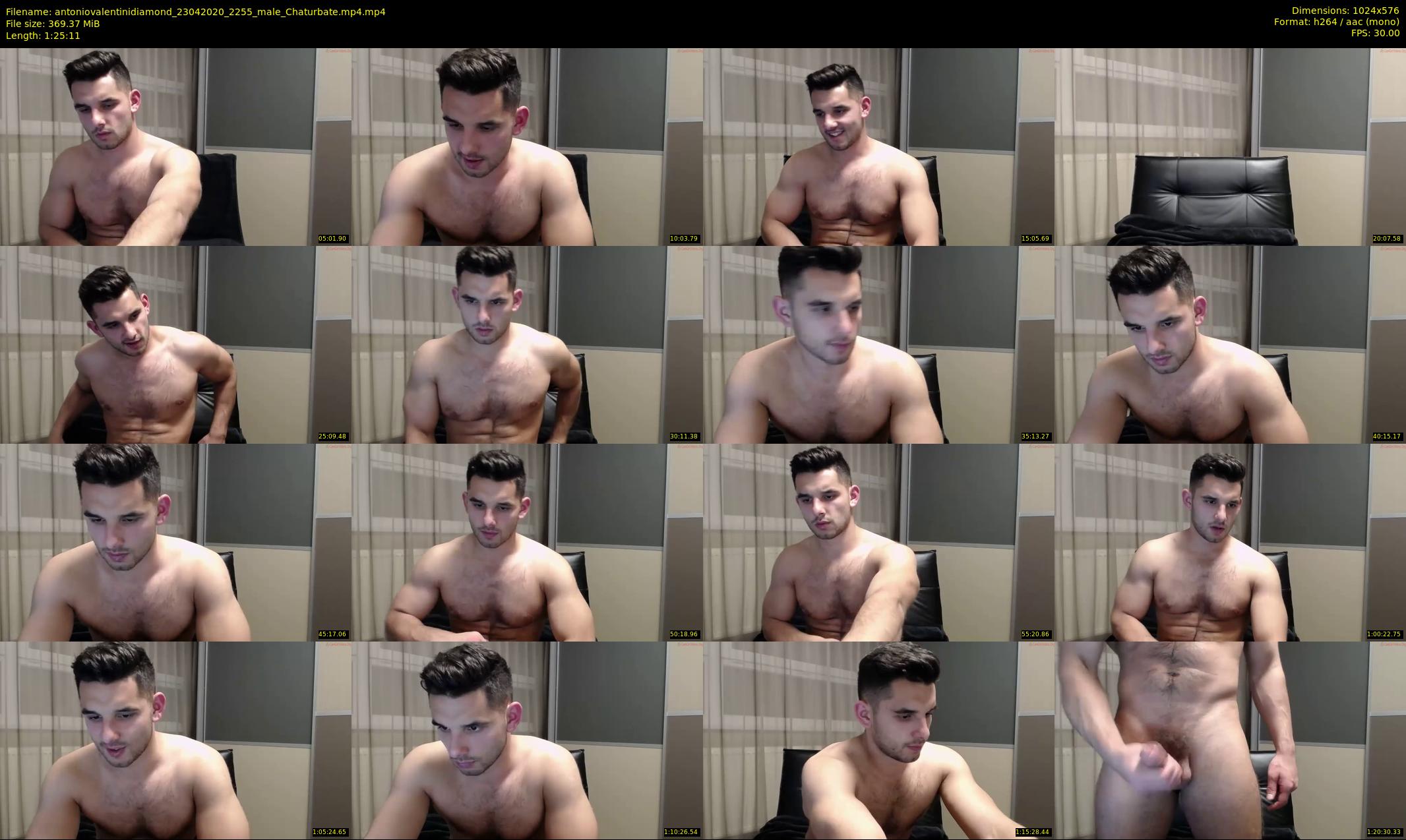 antoniovalentinidiamond — 86 minute Chaturbate male cam show recording, 480p, Apr 23, 2020
