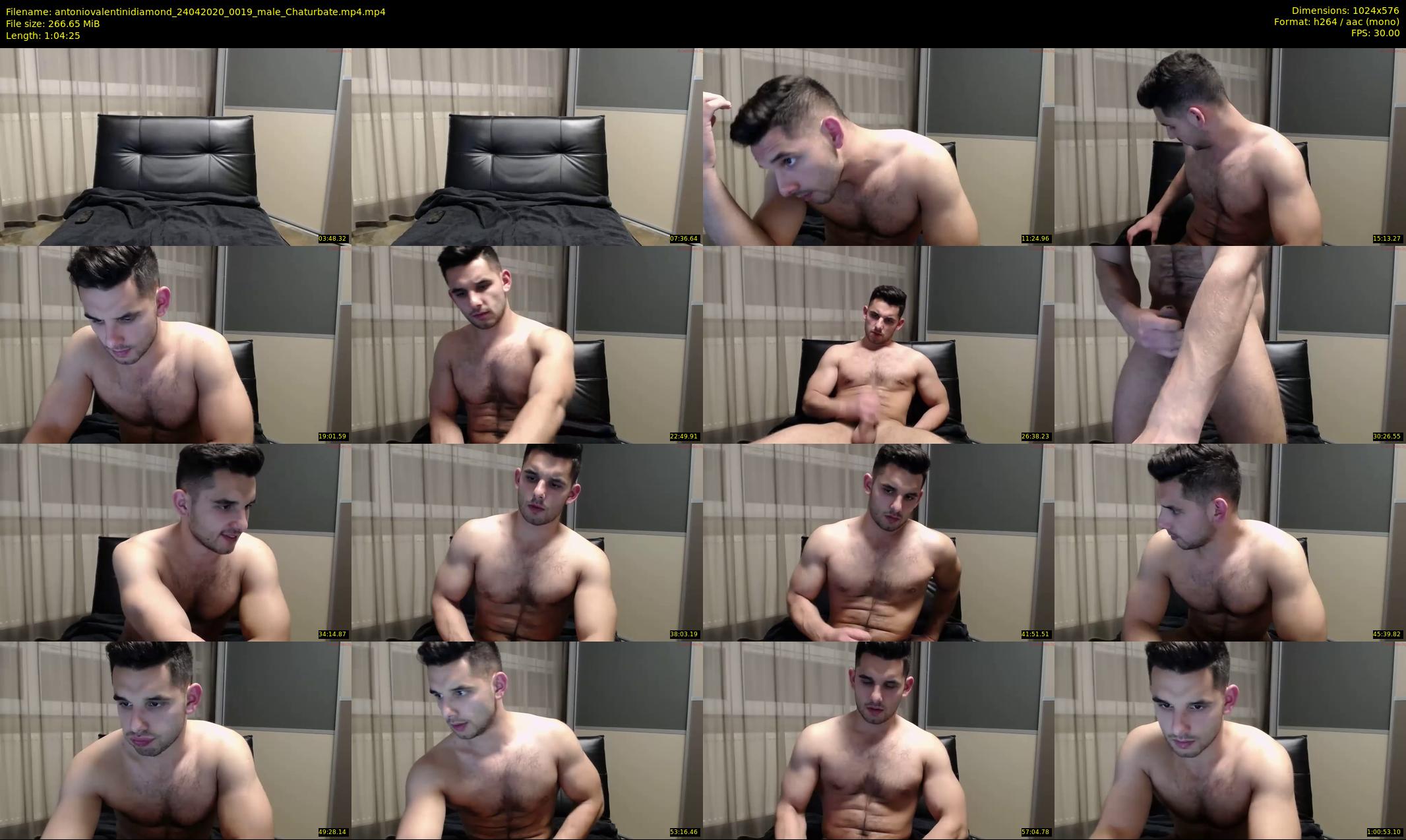 antoniovalentinidiamond — 65 minute Chaturbate male cam show recording, 480p, Apr 24, 2020