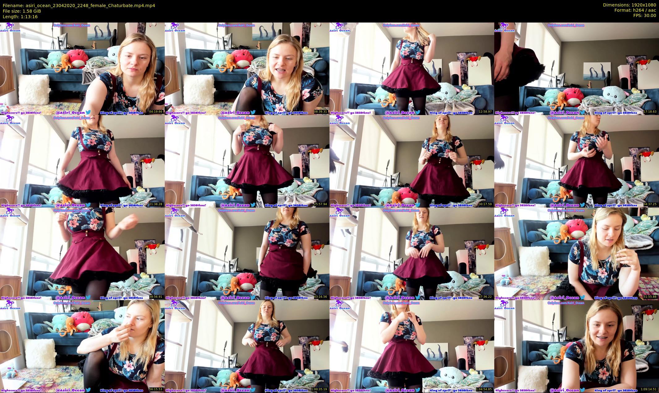 asiri_ocean — 74 minute Chaturbate female cam show recording, 1080p, Apr 23, 2020