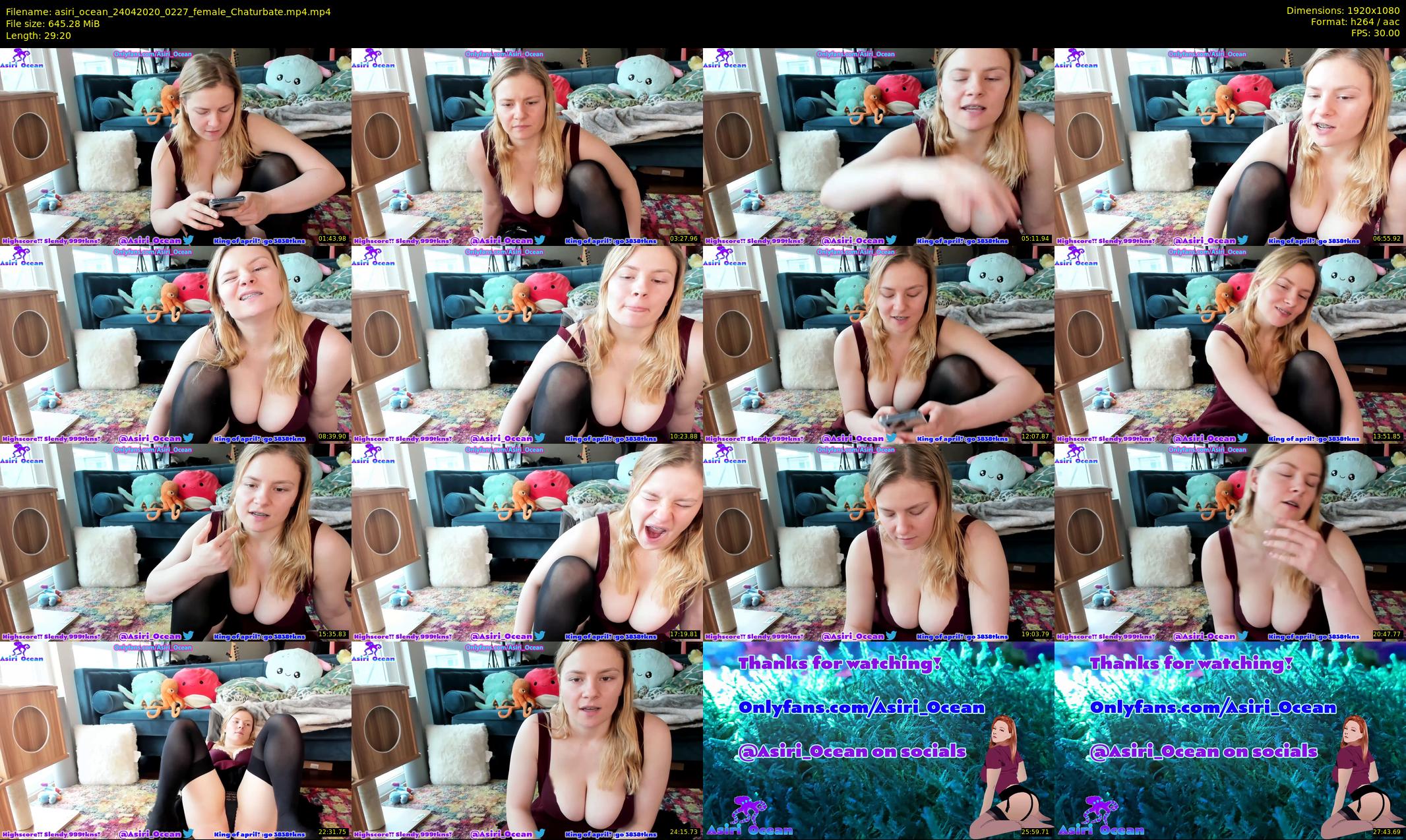 asiri_ocean — 30 minute Chaturbate female cam show recording, 1080p, Apr 24, 2020