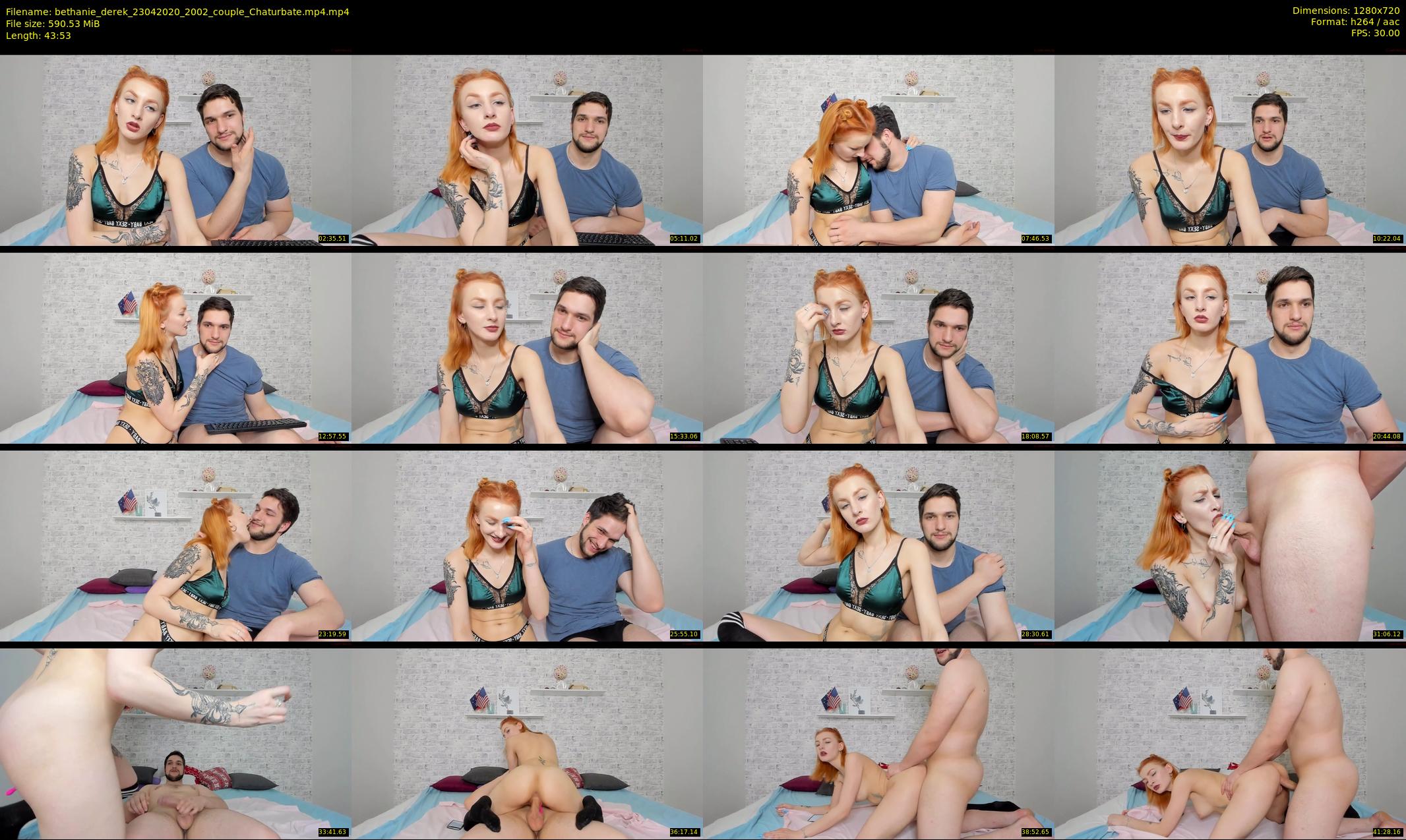bethanie_derek — 44 minute Chaturbate couple cam show recording, 720p, Apr 23, 2020
