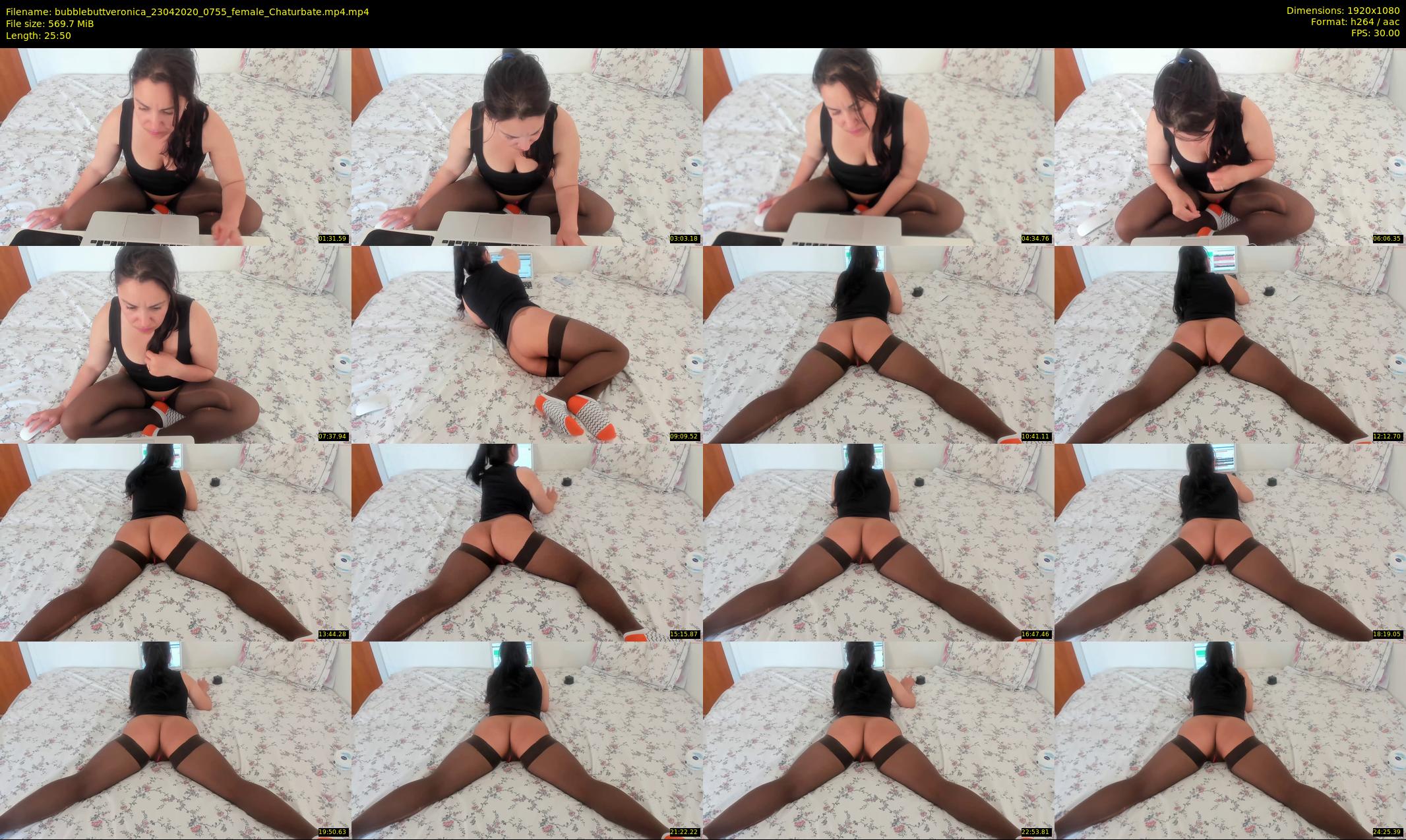 bubblebuttveronica — 26 minute Chaturbate female cam show recording, 1080p, Apr 23, 2020