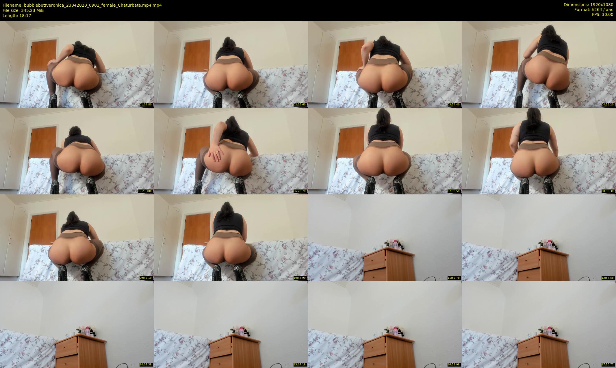 bubblebuttveronica — 19 minute Chaturbate female cam show recording, 1080p, Apr 23, 2020