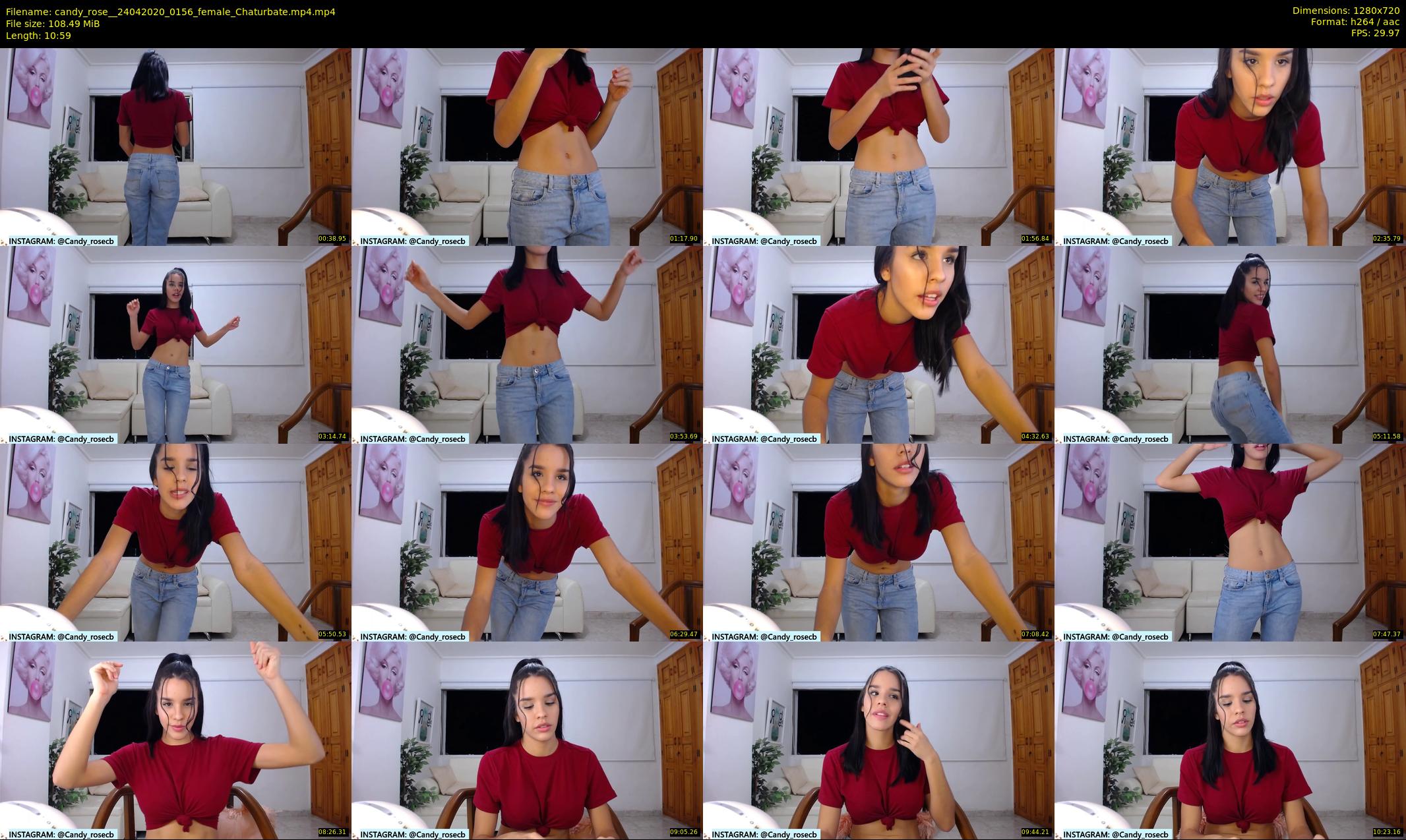 candy_rose_ — 11 minute Chaturbate female cam show recording, 720p, Apr 24, 2020