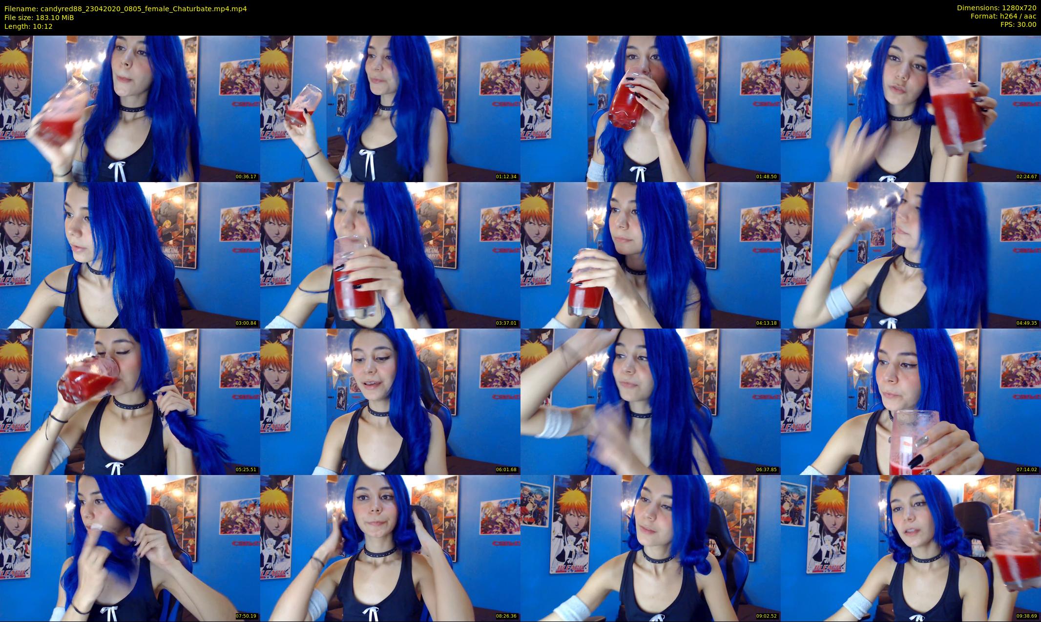 candyred88 — 11 minute Chaturbate female cam show recording, 720p, Apr 23, 2020