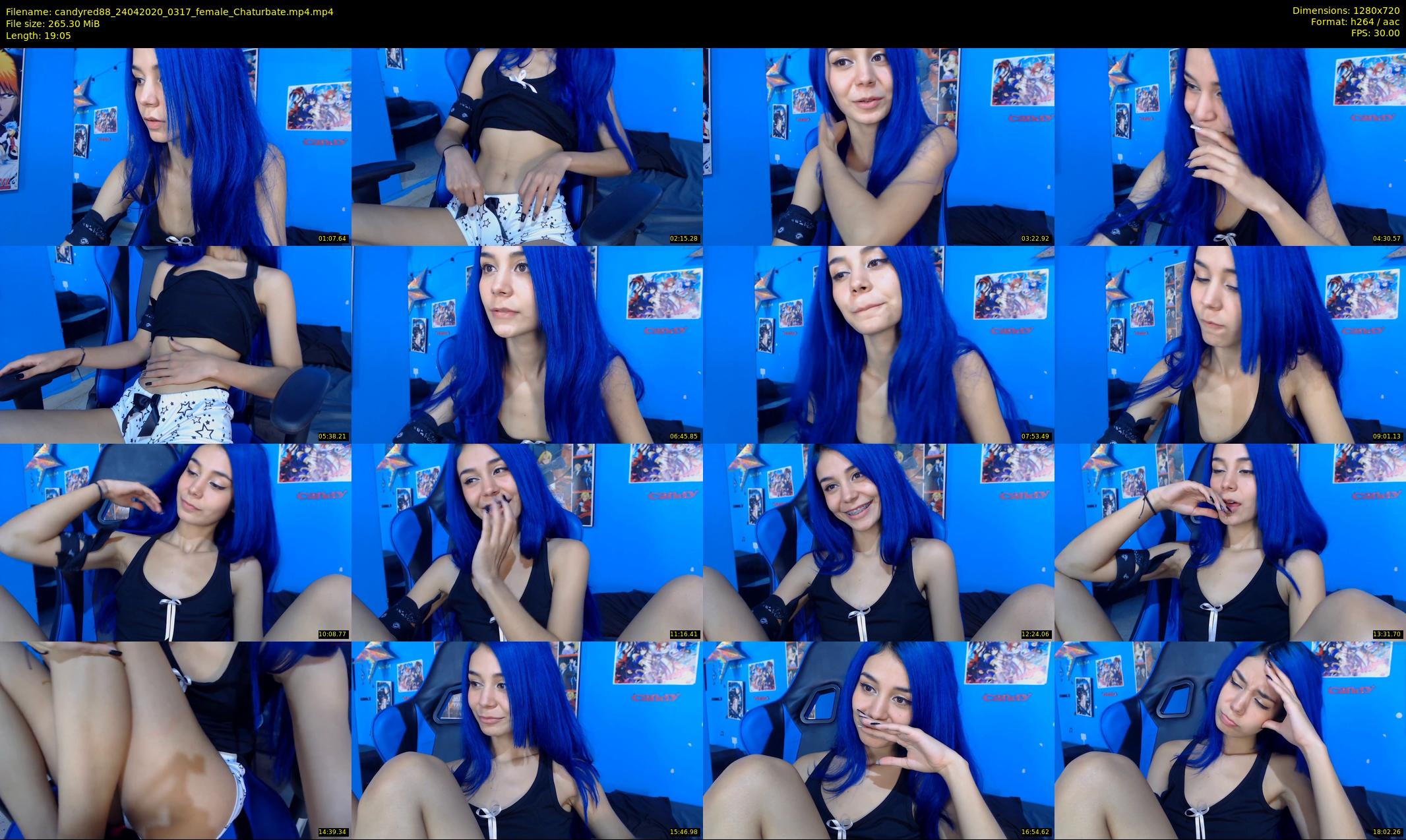 candyred88 — 20 minute Chaturbate female cam show recording, 720p, Apr 24, 2020