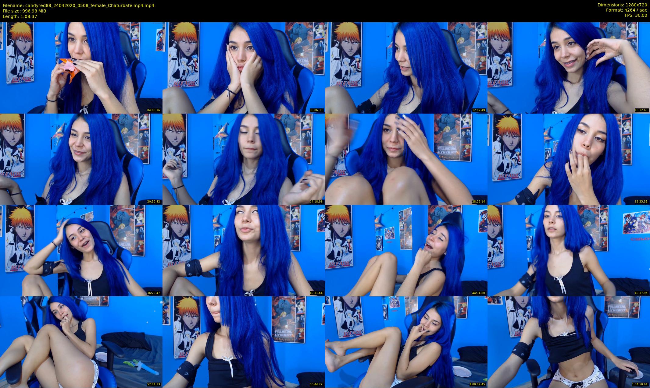 candyred88 — 69 minute Chaturbate female cam show recording, 720p, Apr 24, 2020