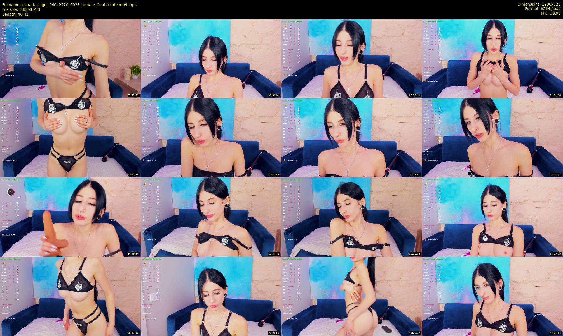 daaark_angel — 47 minute Chaturbate female cam show recording, 720p, Apr 24, 2020
