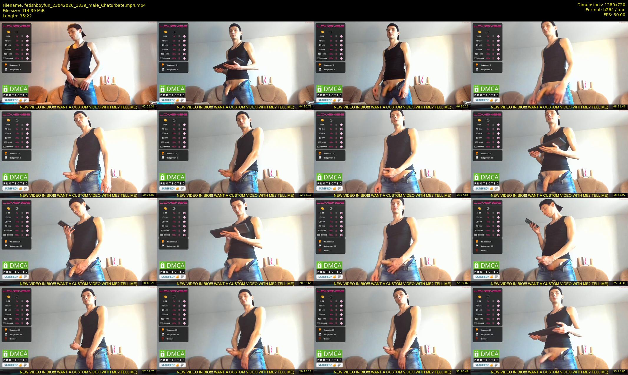 fetishboyfun — 36 minute Chaturbate male cam show recording, 720p, Apr 23, 2020