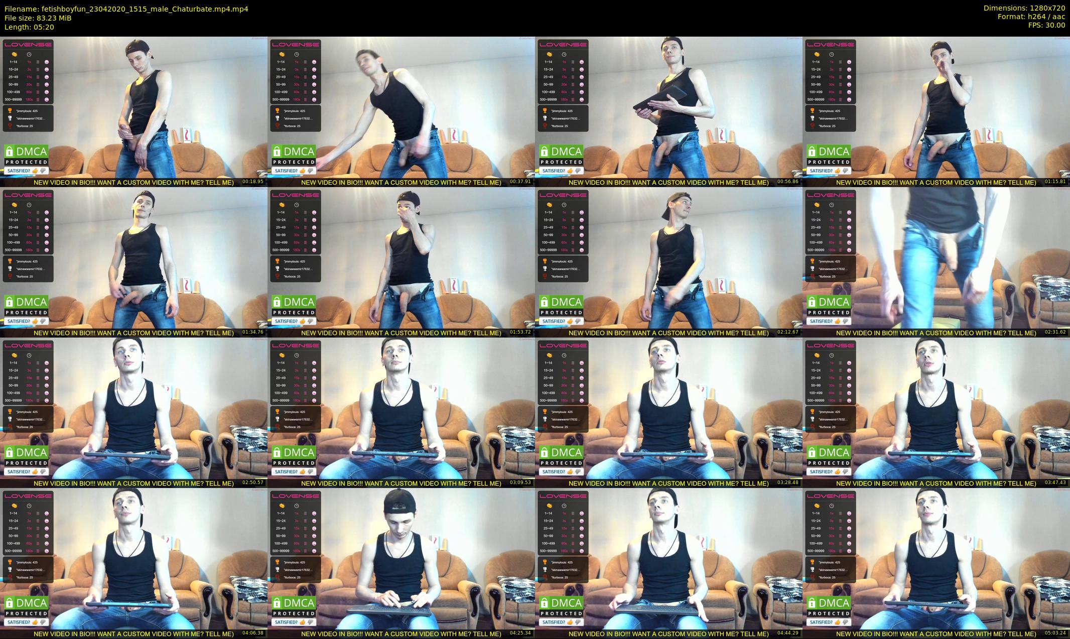 fetishboyfun — 6 minute Chaturbate male cam show recording, 720p, Apr 23, 2020