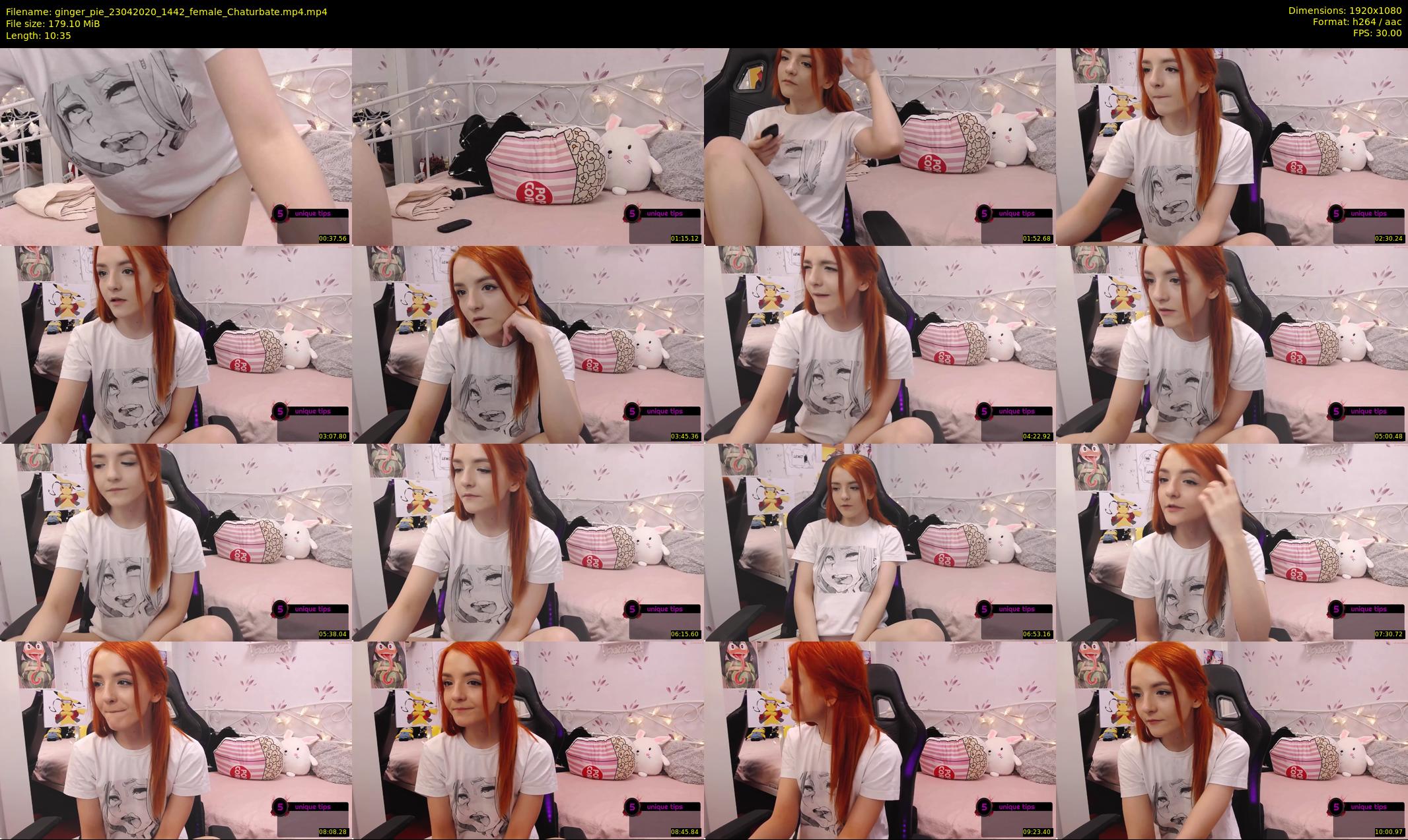 ginger_pie — 11 minute Chaturbate female cam show recording, 1080p, Apr 23, 2020