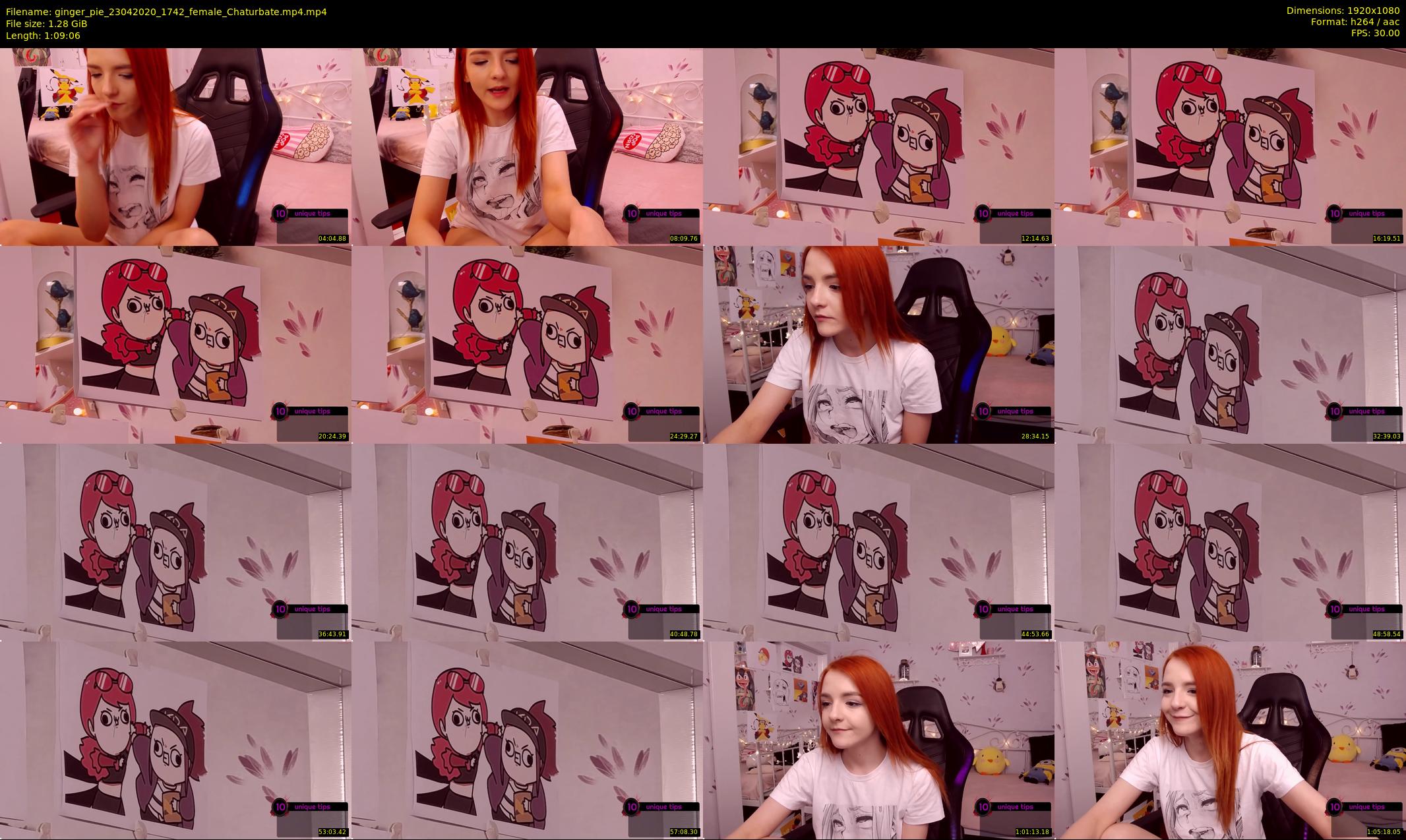 ginger_pie — 70 minute Chaturbate female cam show recording, 1080p, Apr 23, 2020