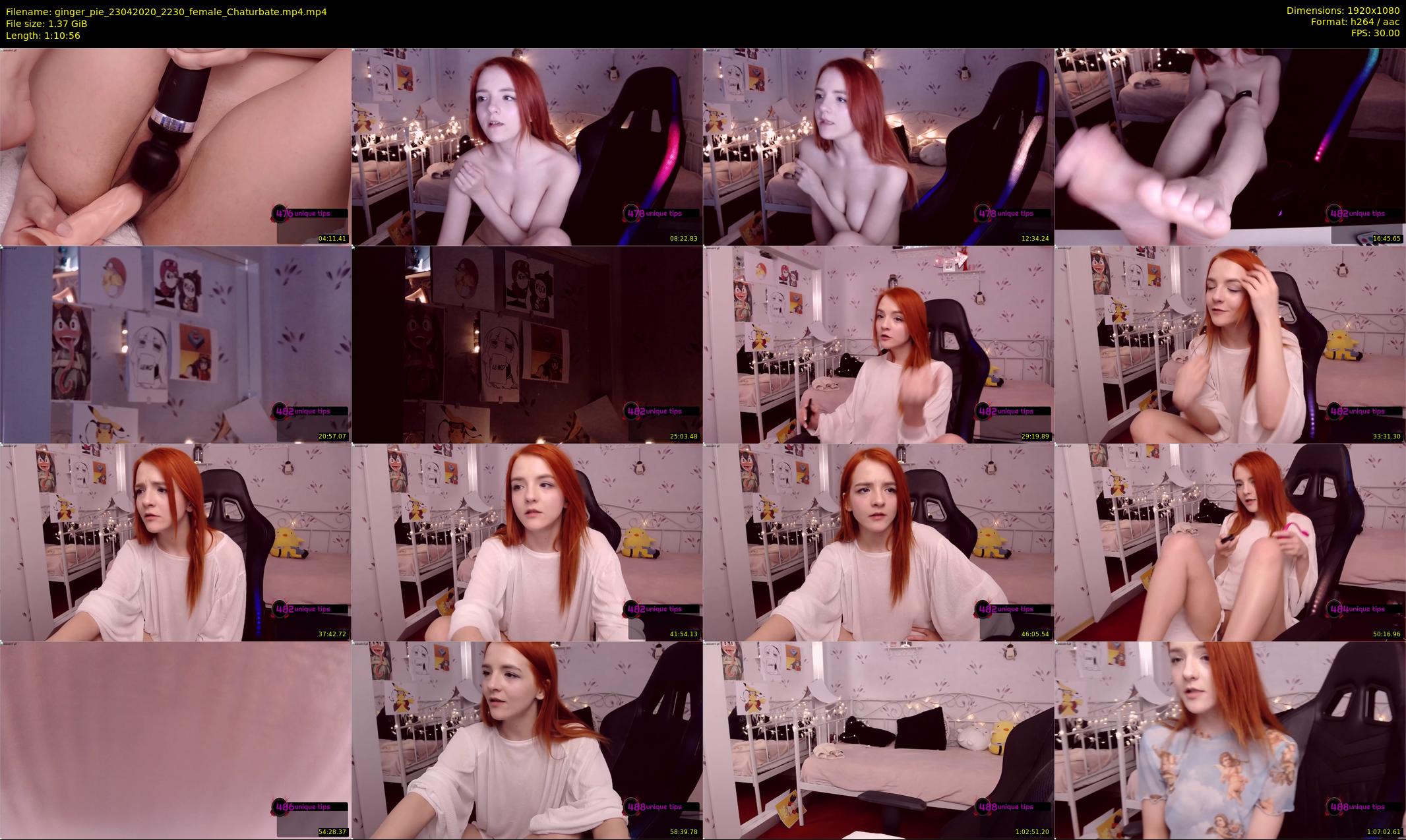 ginger_pie — 71 minute Chaturbate female cam show recording, 1080p, Apr 23, 2020
