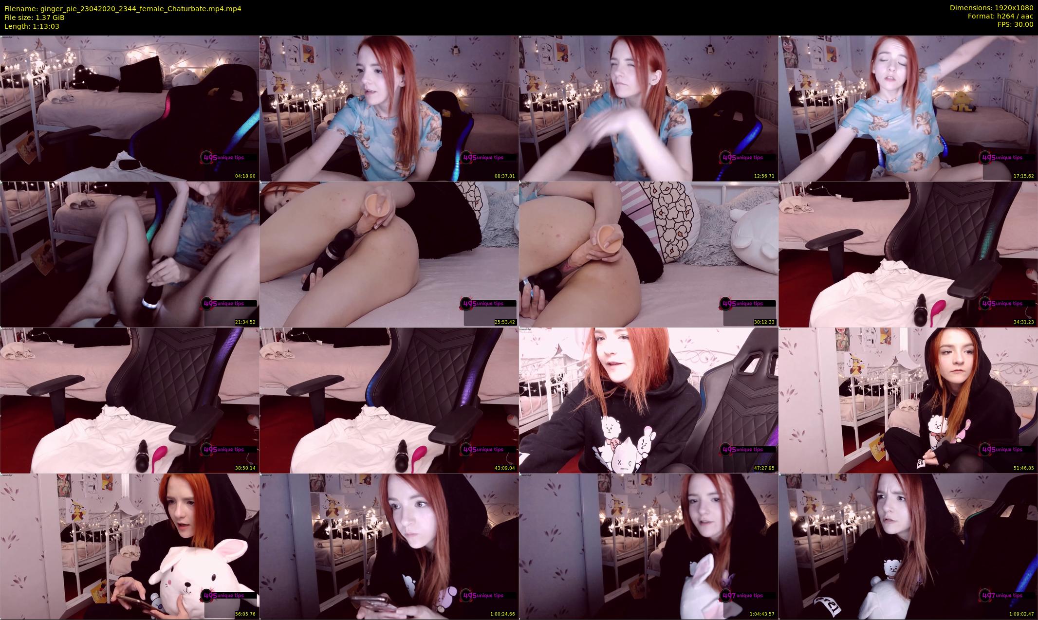 ginger_pie — 74 minute Chaturbate female cam show recording, 1080p, Apr 23, 2020