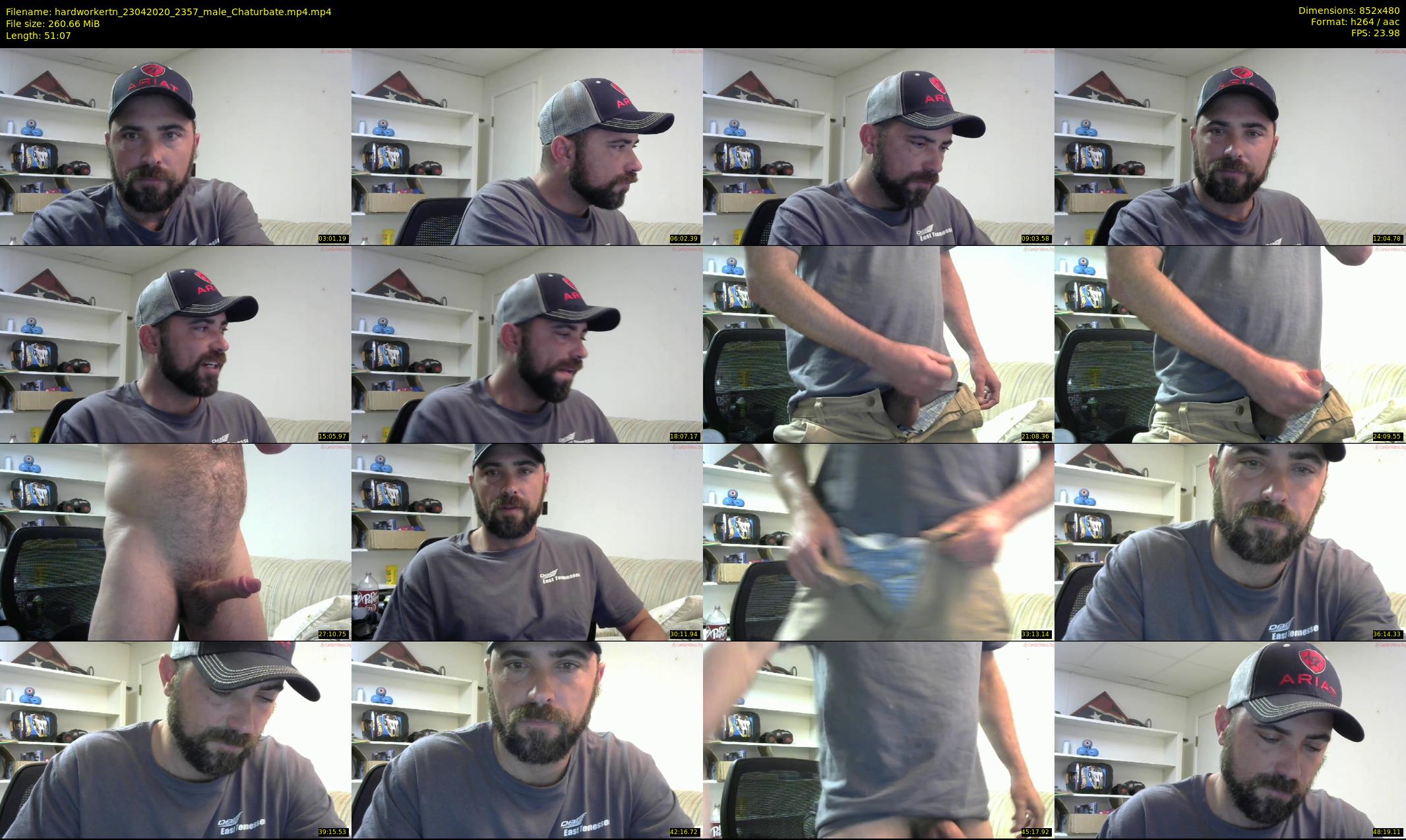 hardworkertn — 52 minute Chaturbate male cam show recording, 480p, Apr 23, 2020
