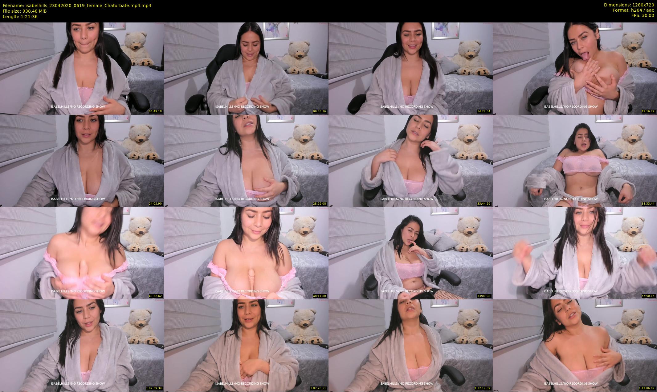 isabelhills — 82 minute Chaturbate female cam show recording, 720p, Apr 23, 2020