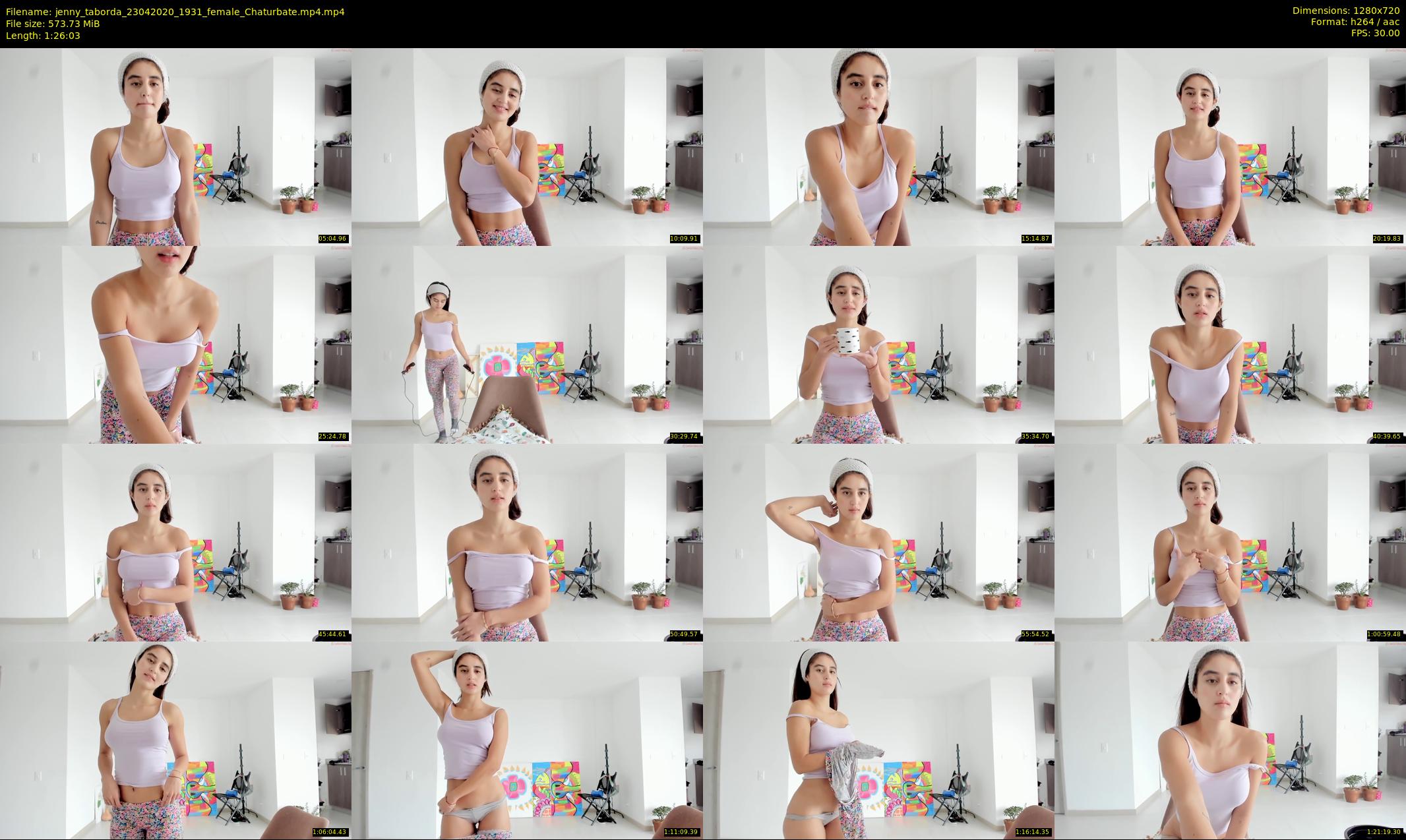 jenny_taborda — 87 minute Chaturbate female cam show recording, 720p, Apr 23, 2020
