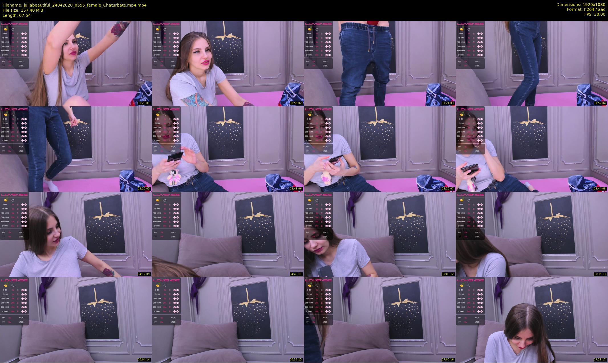 juliabeautiful — 8 minute Chaturbate female cam show recording, 1080p, Apr 24, 2020
