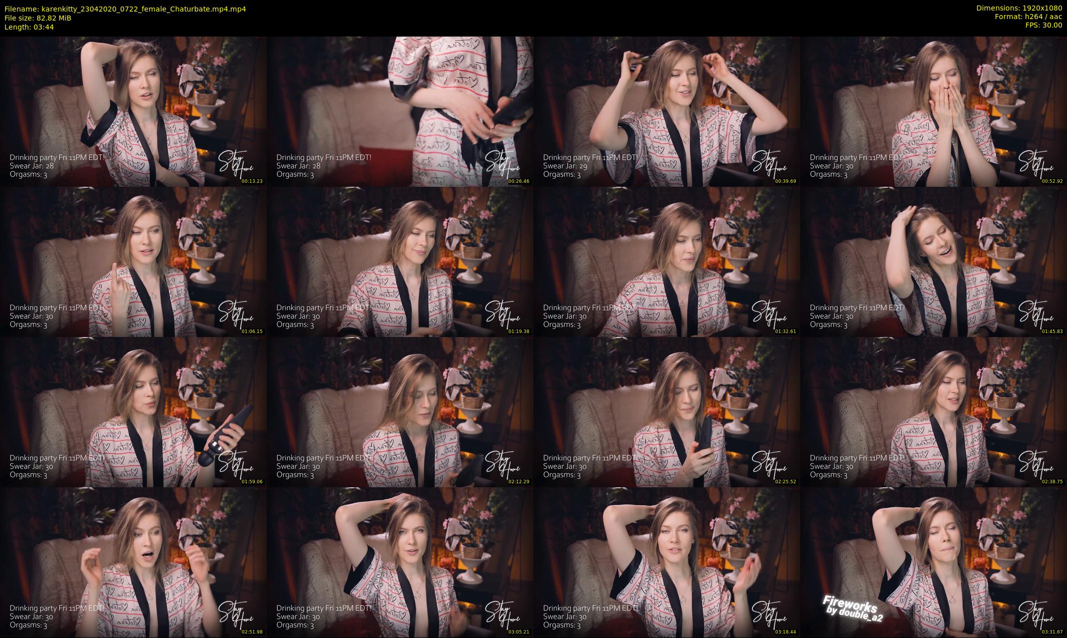karenkitty — 4 minute Chaturbate female cam show recording, 1080p, Apr 23, 2020