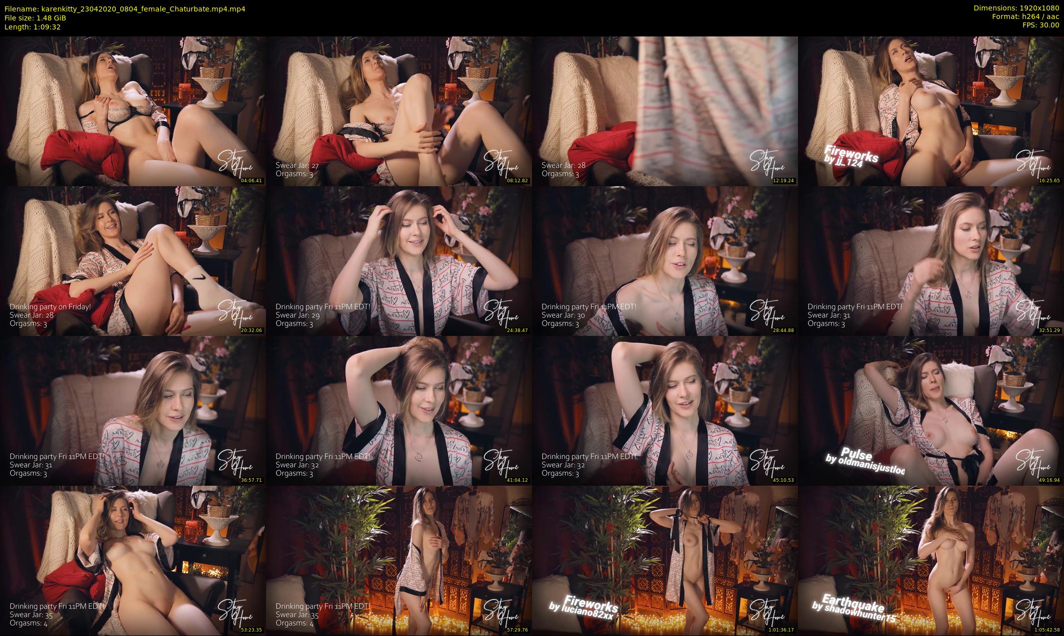 karenkitty — 70 minute Chaturbate female cam show recording, 1080p, Apr 23, 2020