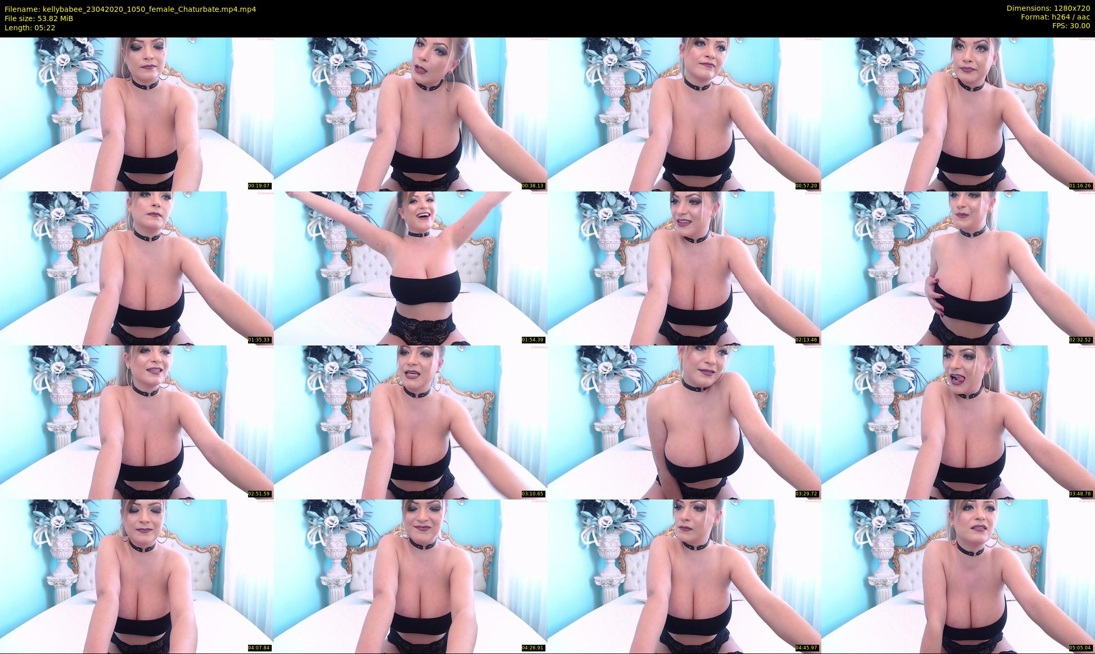 kellybabee — 6 minute Chaturbate female cam show recording, 720p, Apr 23, 2020