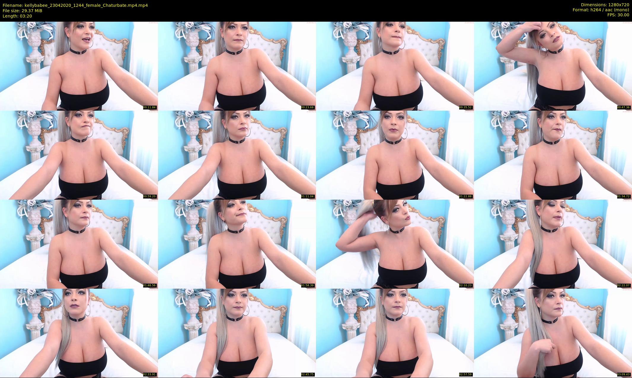 kellybabee — 4 minute Chaturbate female cam show recording, 720p, Apr 23, 2020