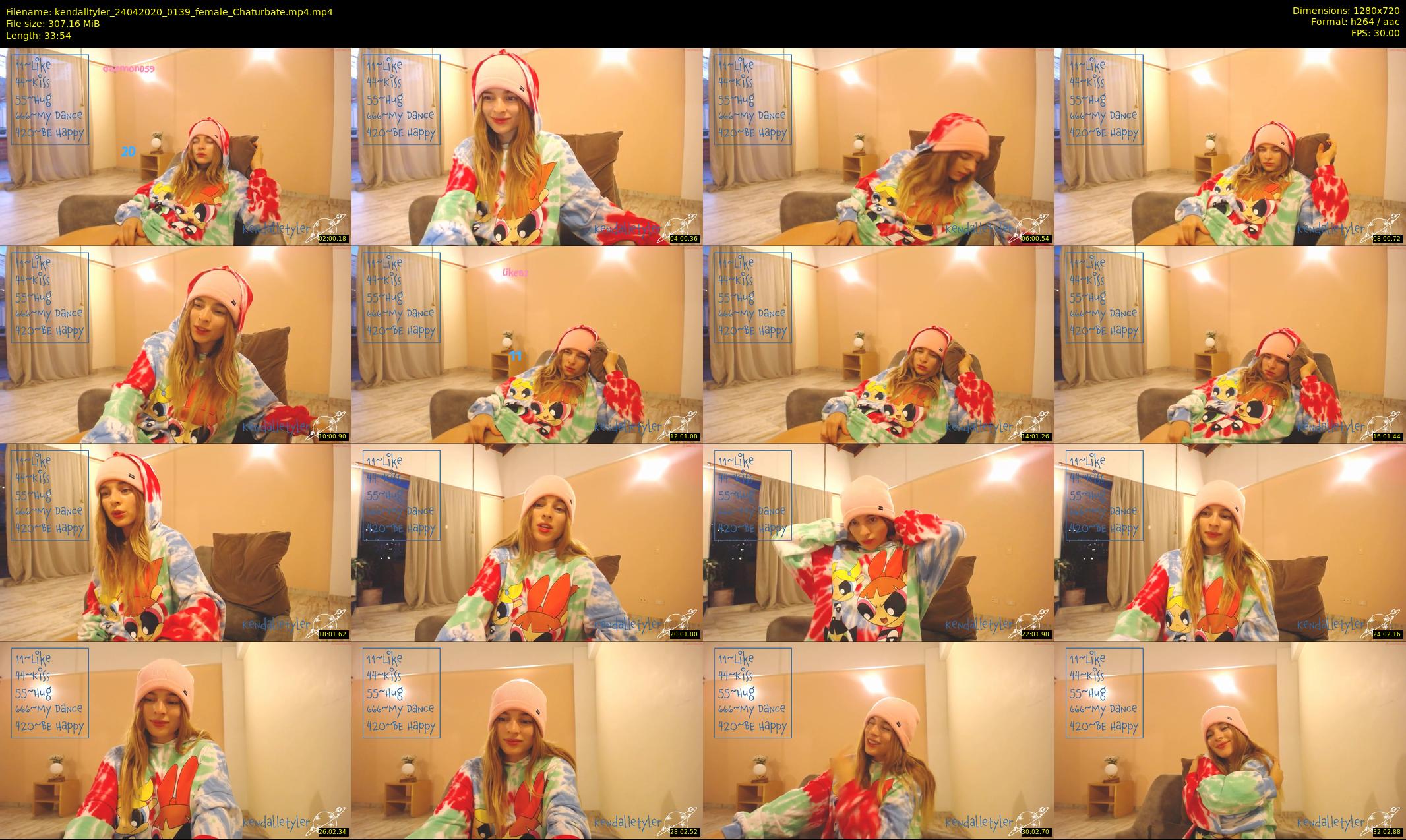 kendalltyler — 34 minute Chaturbate female cam show recording, 720p, Apr 24, 2020