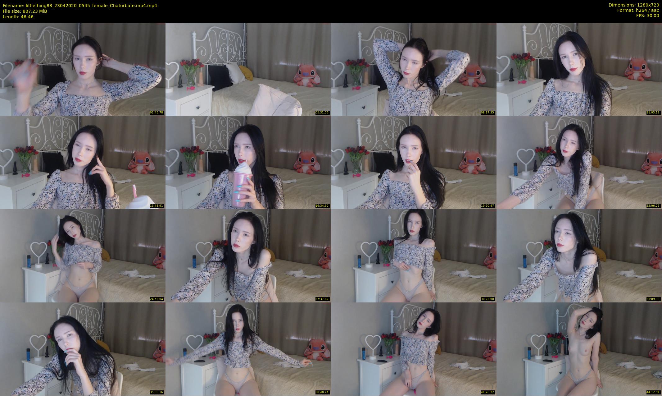 littlething88 — 47 minute Chaturbate female cam show recording, 720p, Apr 23, 2020