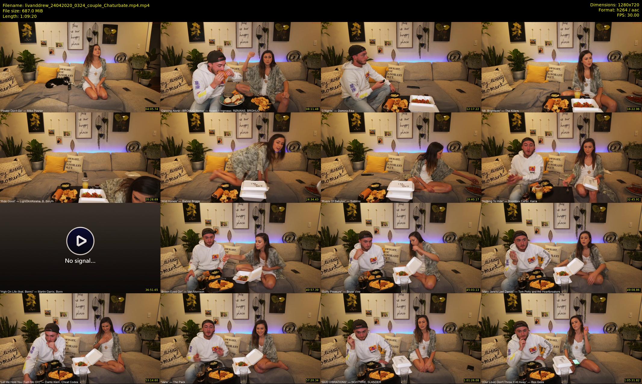 livanddrew — 70 minute Chaturbate couple cam show recording, 720p, Apr 24, 2020