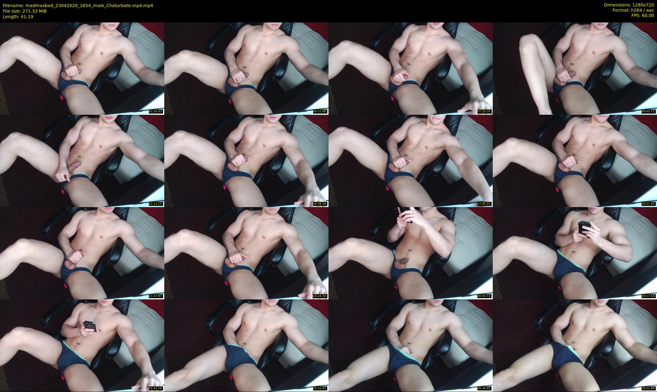 madmaxbad — 42 minute Chaturbate male cam show recording, 720p, Apr 23, 2020