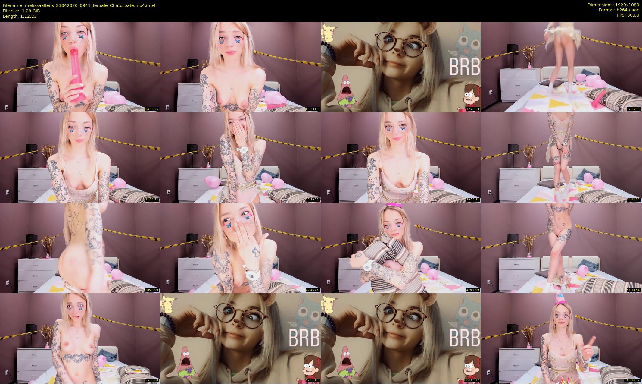 melissaallens — 73 minute Chaturbate female cam show recording, 1080p, Apr 23, 2020