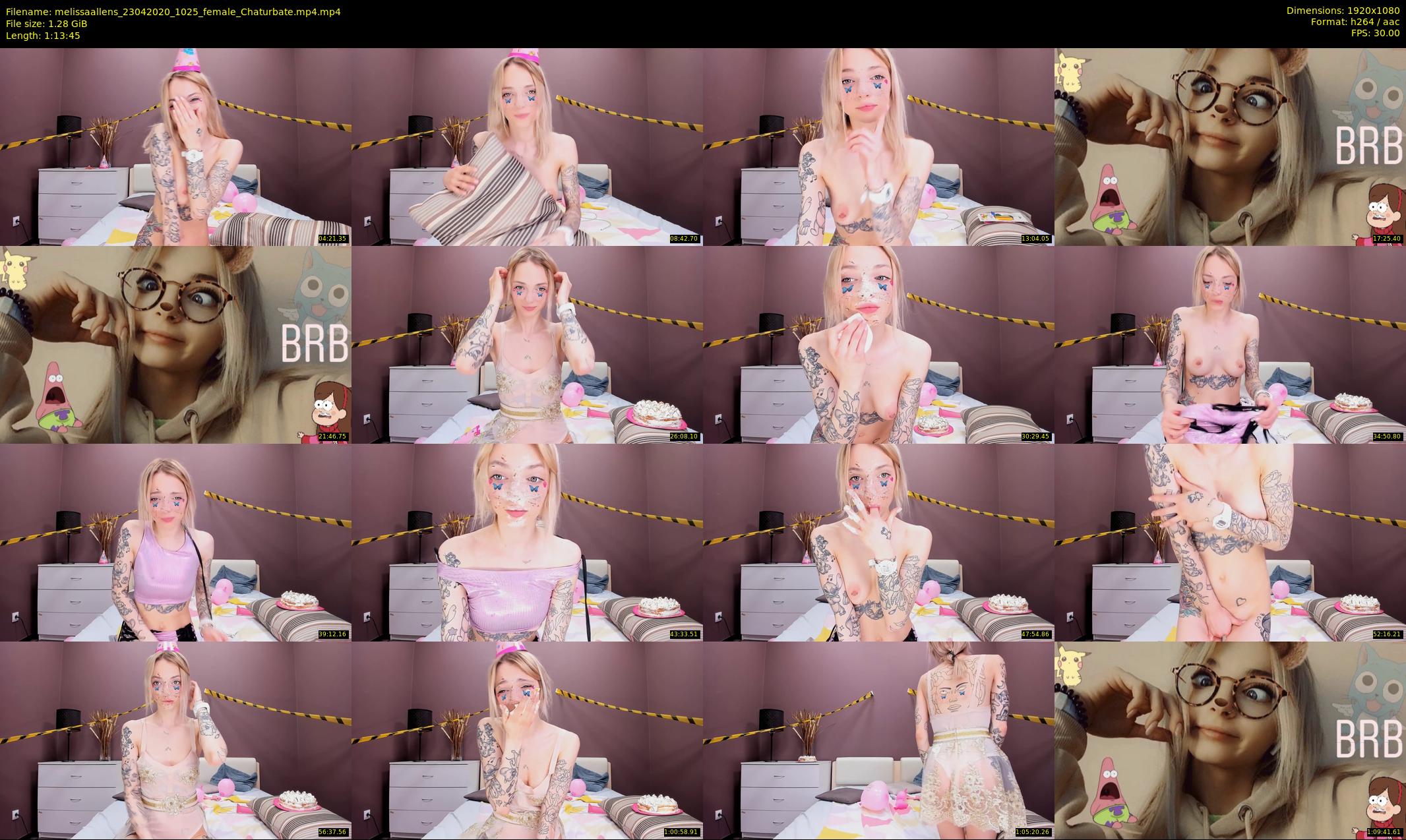 melissaallens — 74 minute Chaturbate female cam show recording, 1080p, Apr 23, 2020