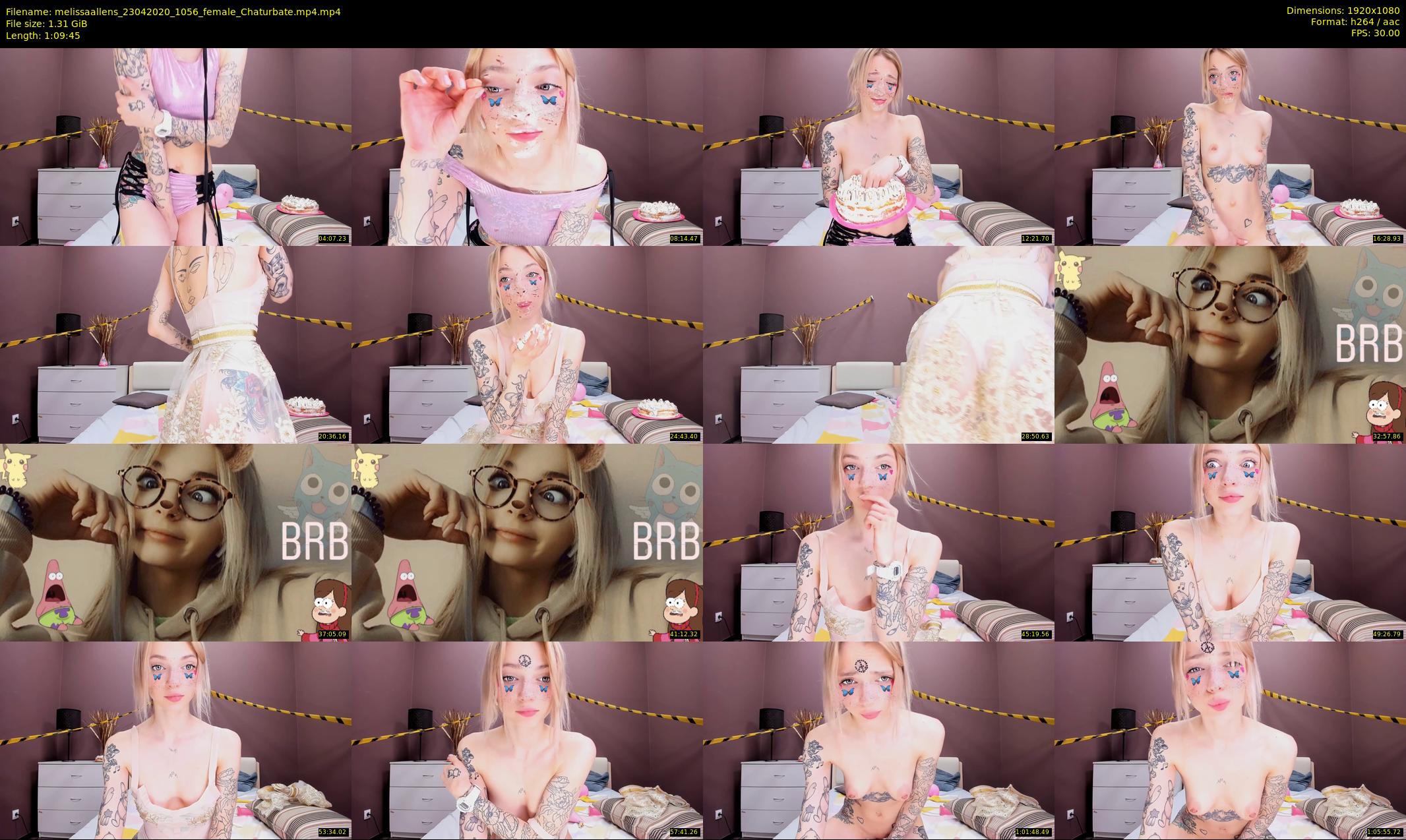 melissaallens — 70 minute Chaturbate female cam show recording, 1080p, Apr 23, 2020