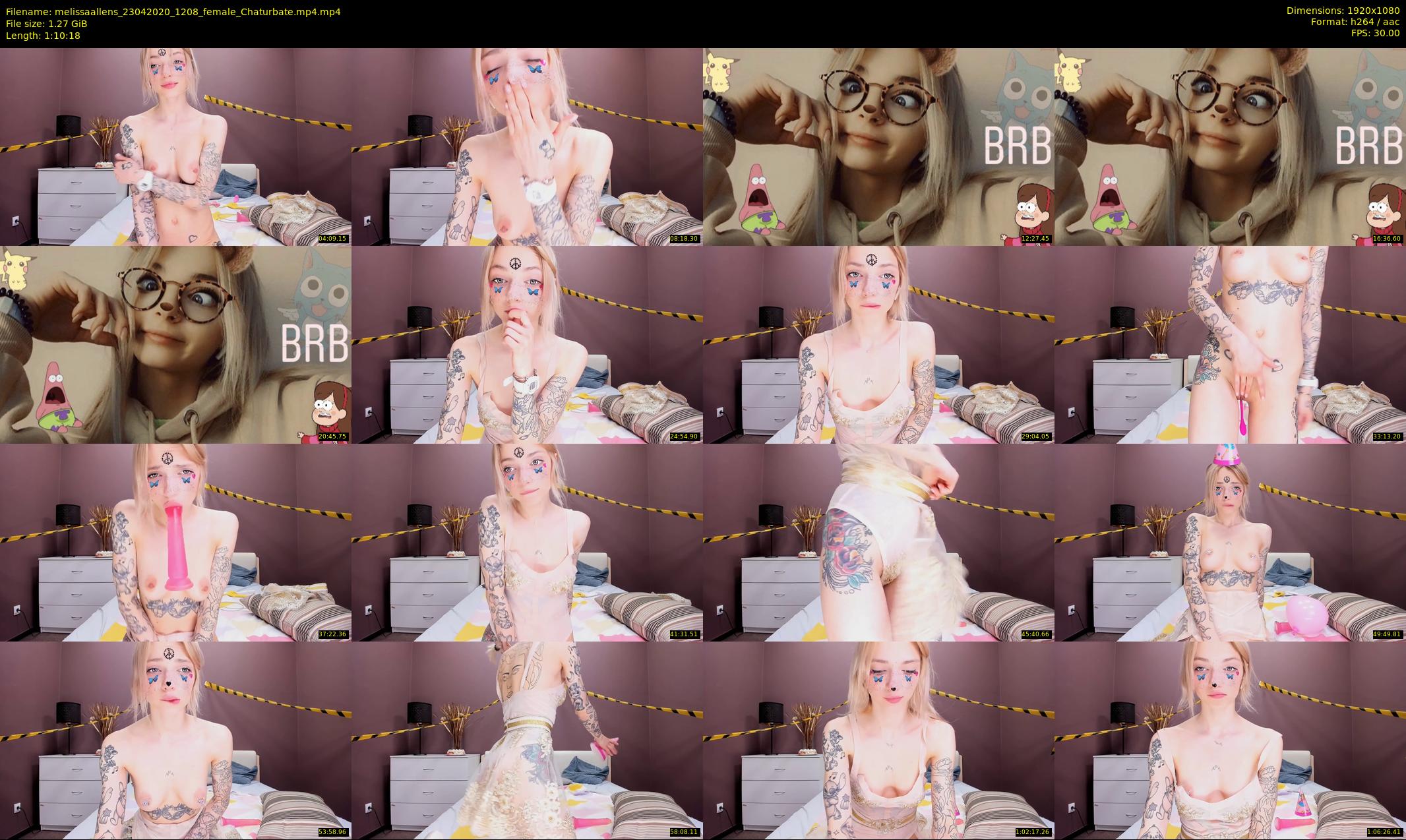 melissaallens — 71 minute Chaturbate female cam show recording, 1080p, Apr 23, 2020