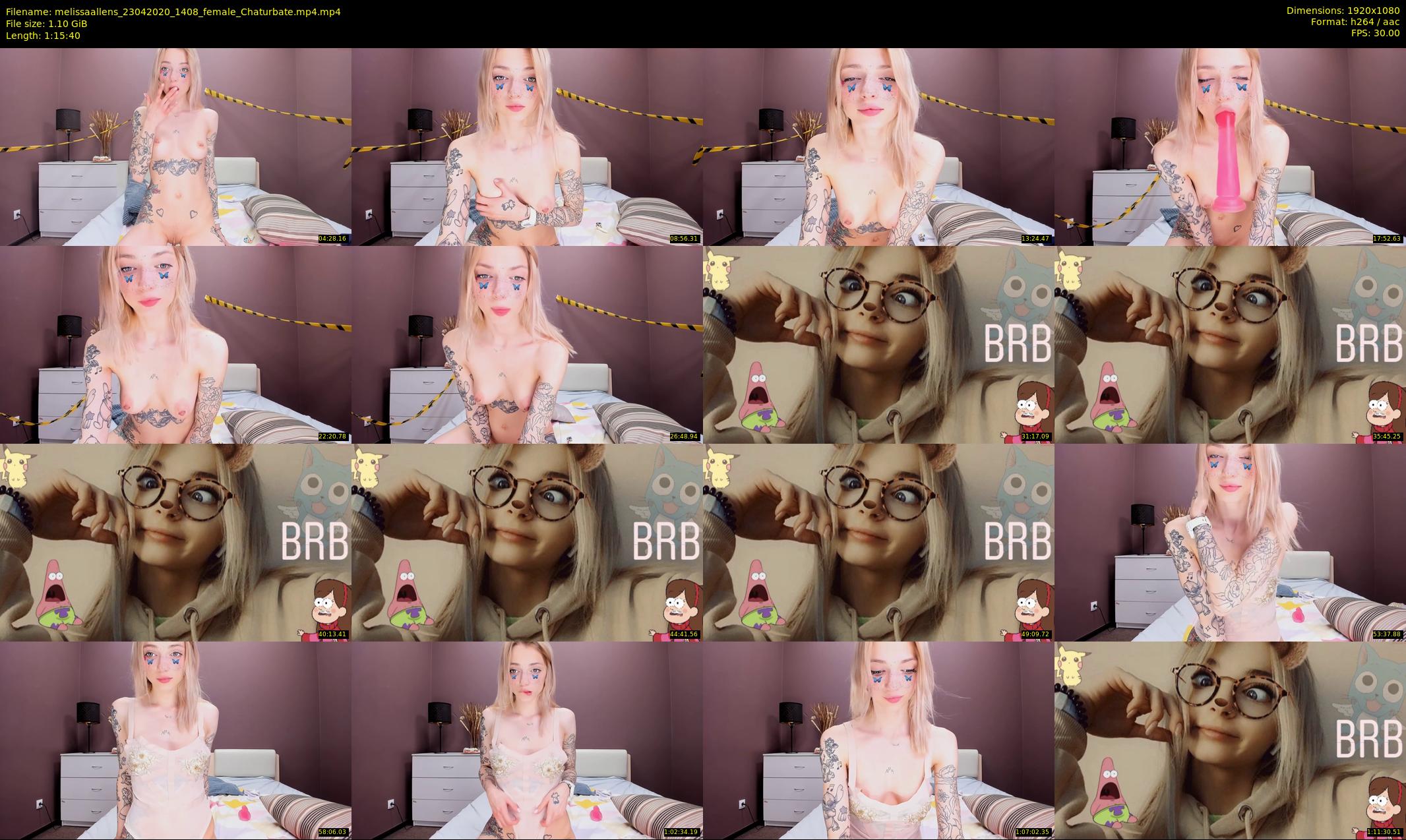 melissaallens — 76 minute Chaturbate female cam show recording, 1080p, Apr 23, 2020