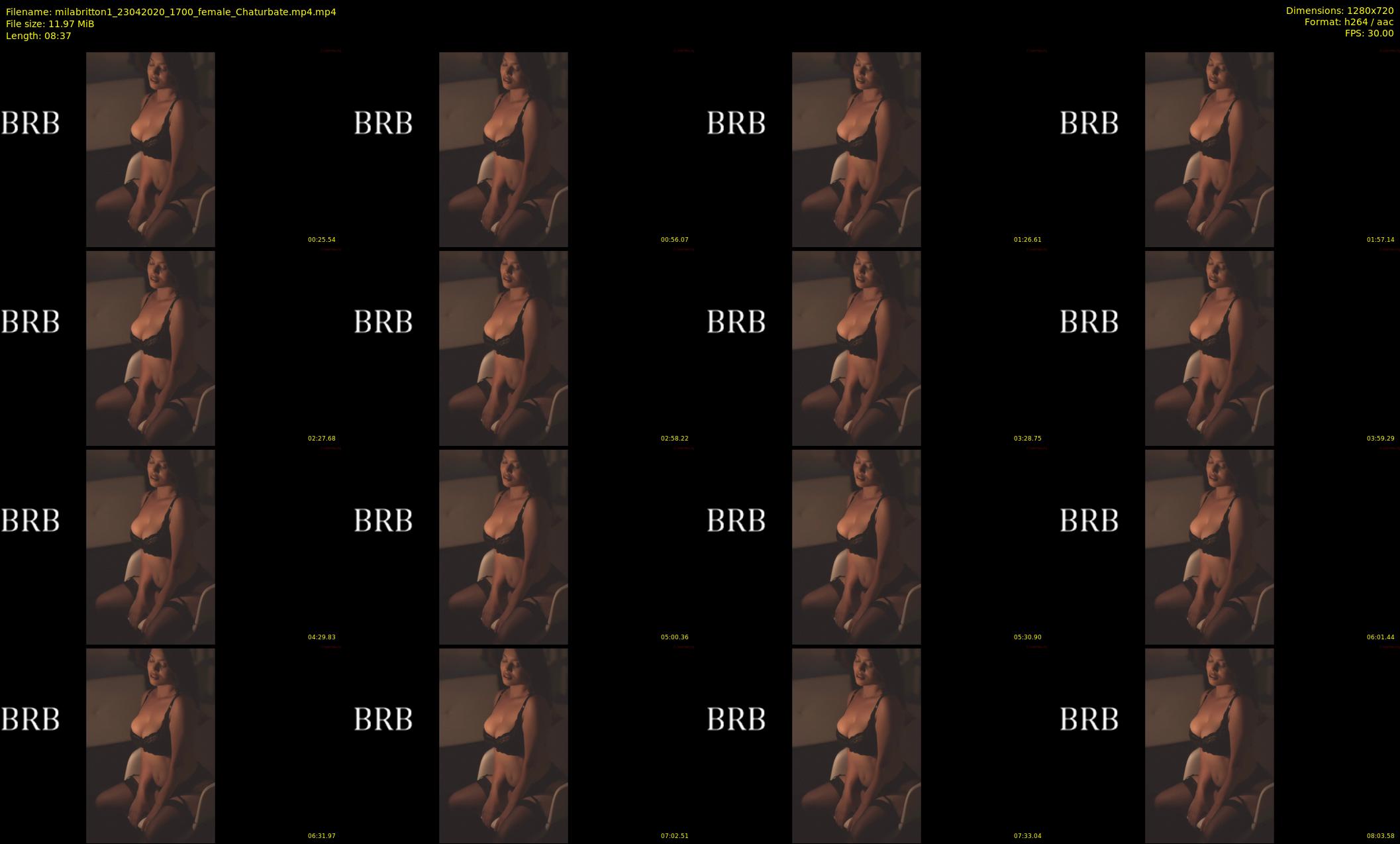 milabritton1 — 9 minute Chaturbate female cam show recording, 720p, Apr 23, 2020