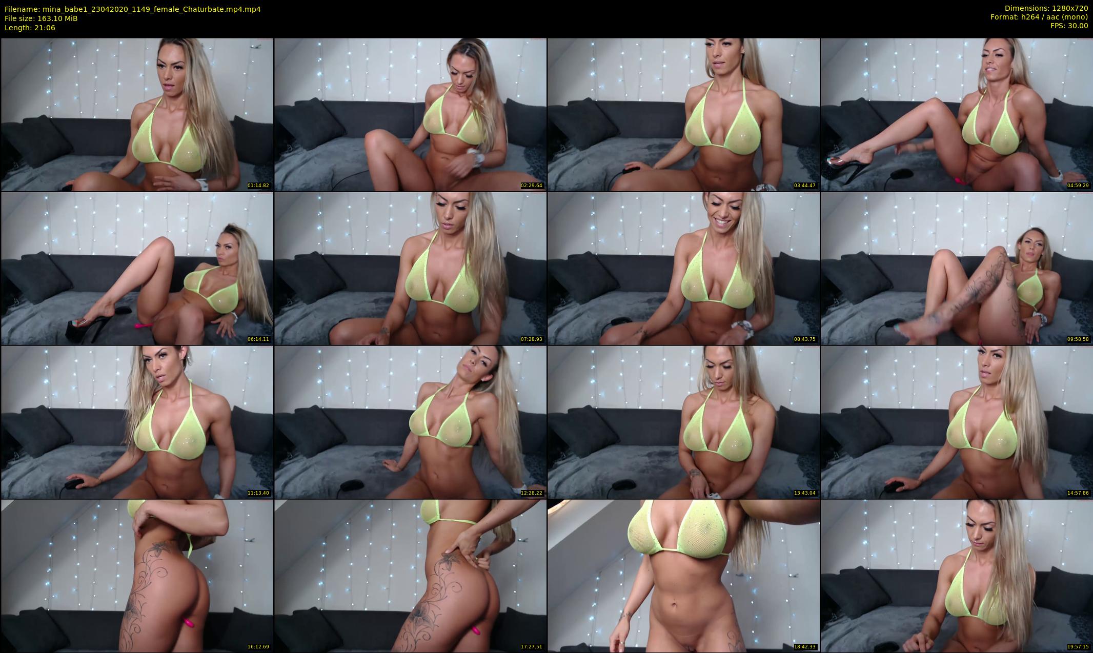 mina_babe1 — 22 minute Chaturbate female cam show recording, 720p, Apr 23, 2020