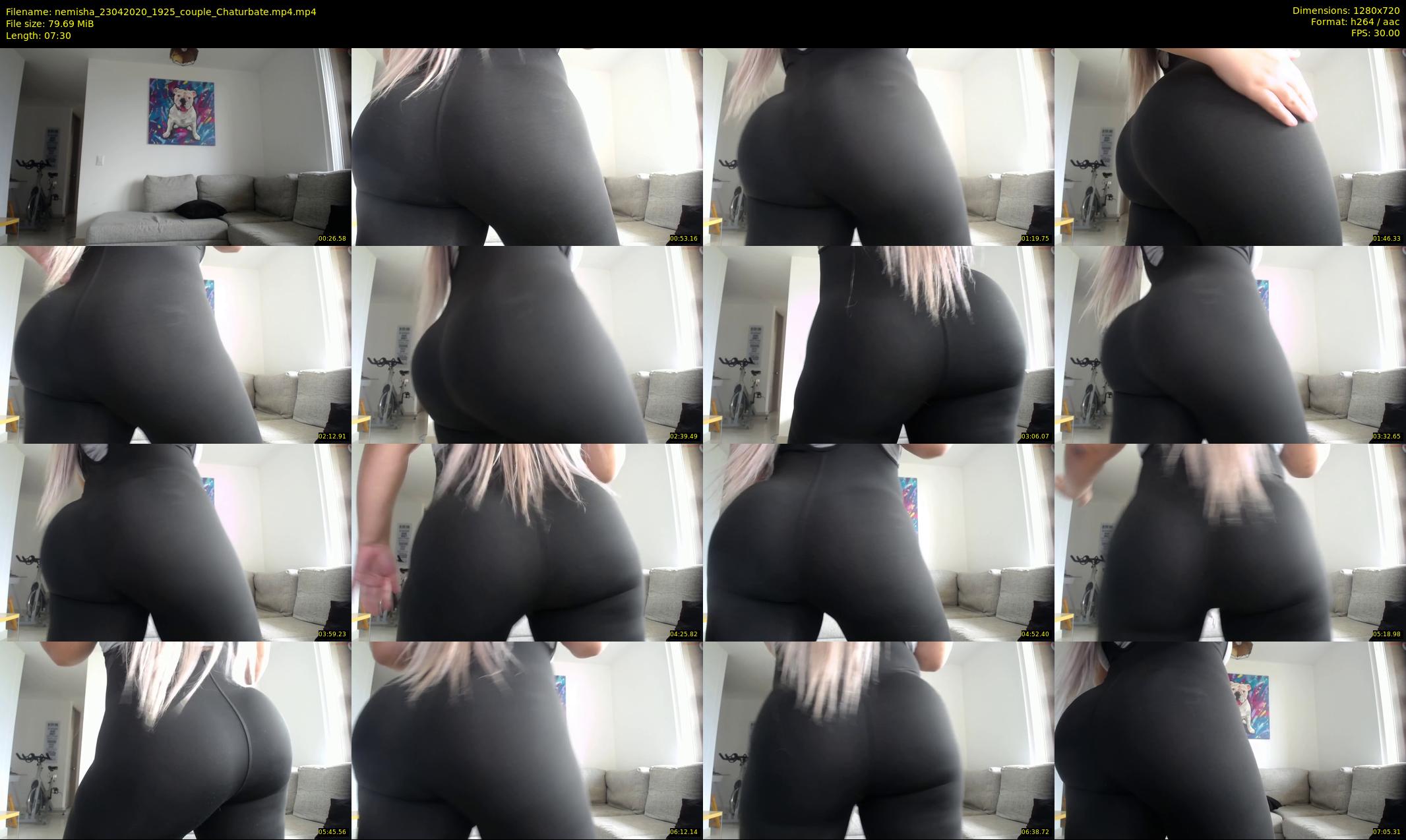 nemisha — 8 minute Chaturbate female cam show recording, 720p, Apr 23, 2020