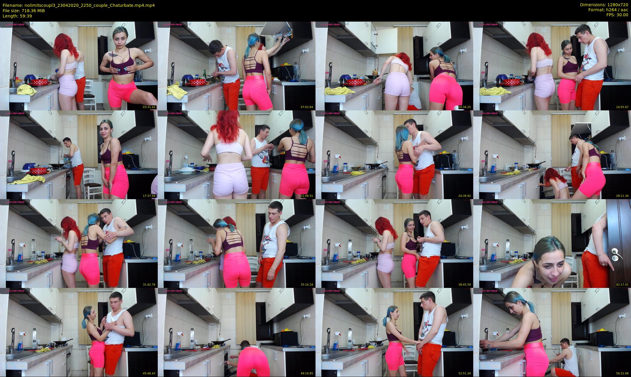 nolimitscoupl3 — 60 minute Chaturbate couple cam show recording, 720p, Apr 23, 2020