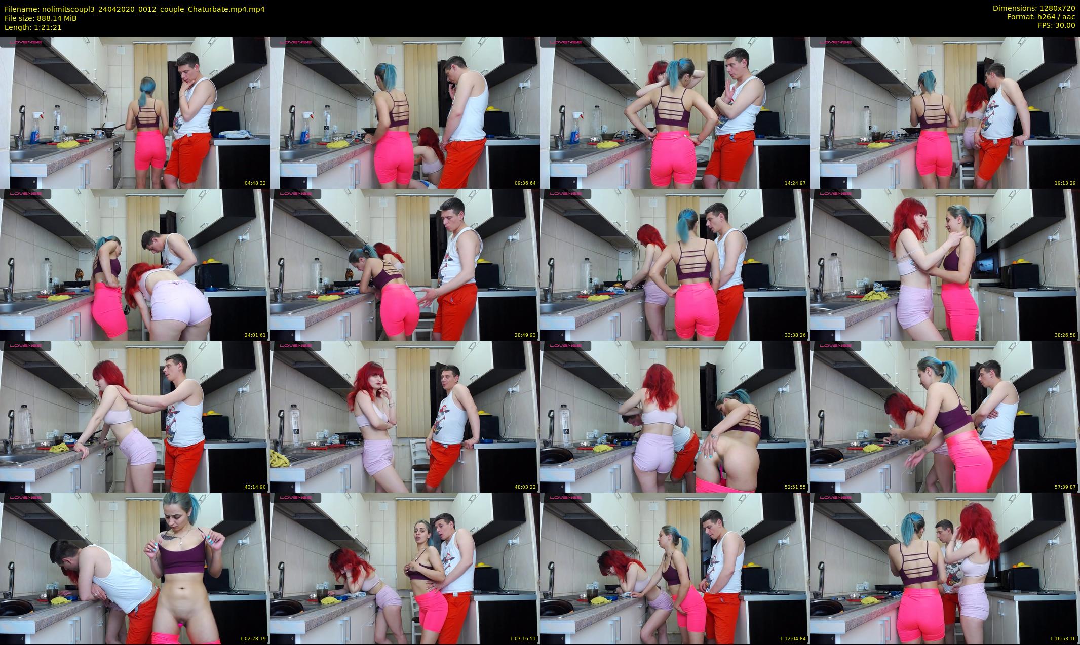 nolimitscoupl3 — 82 minute Chaturbate couple cam show recording, 720p, Apr 24, 2020